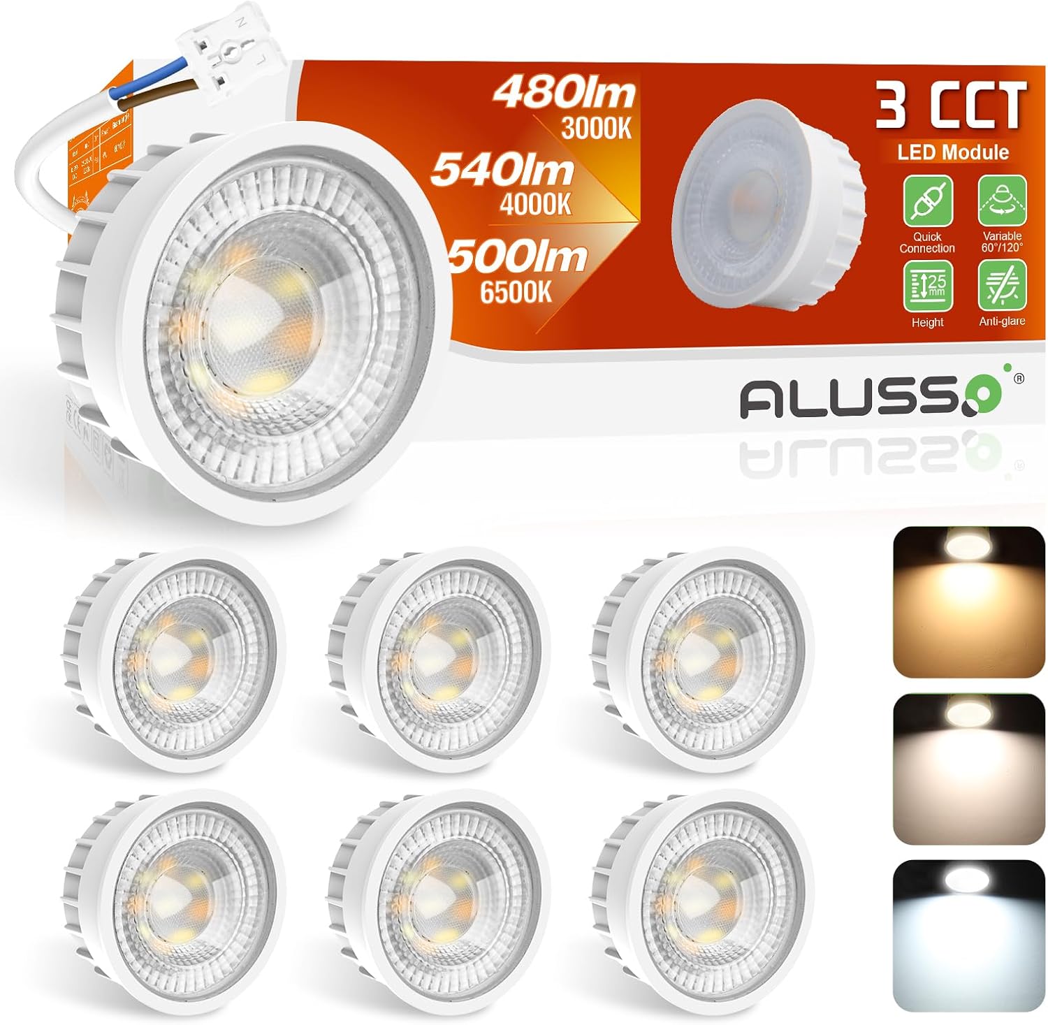 Alusso Lighting Modulo LED Ultra Piatto 6W Dimmerabile - immagine 1