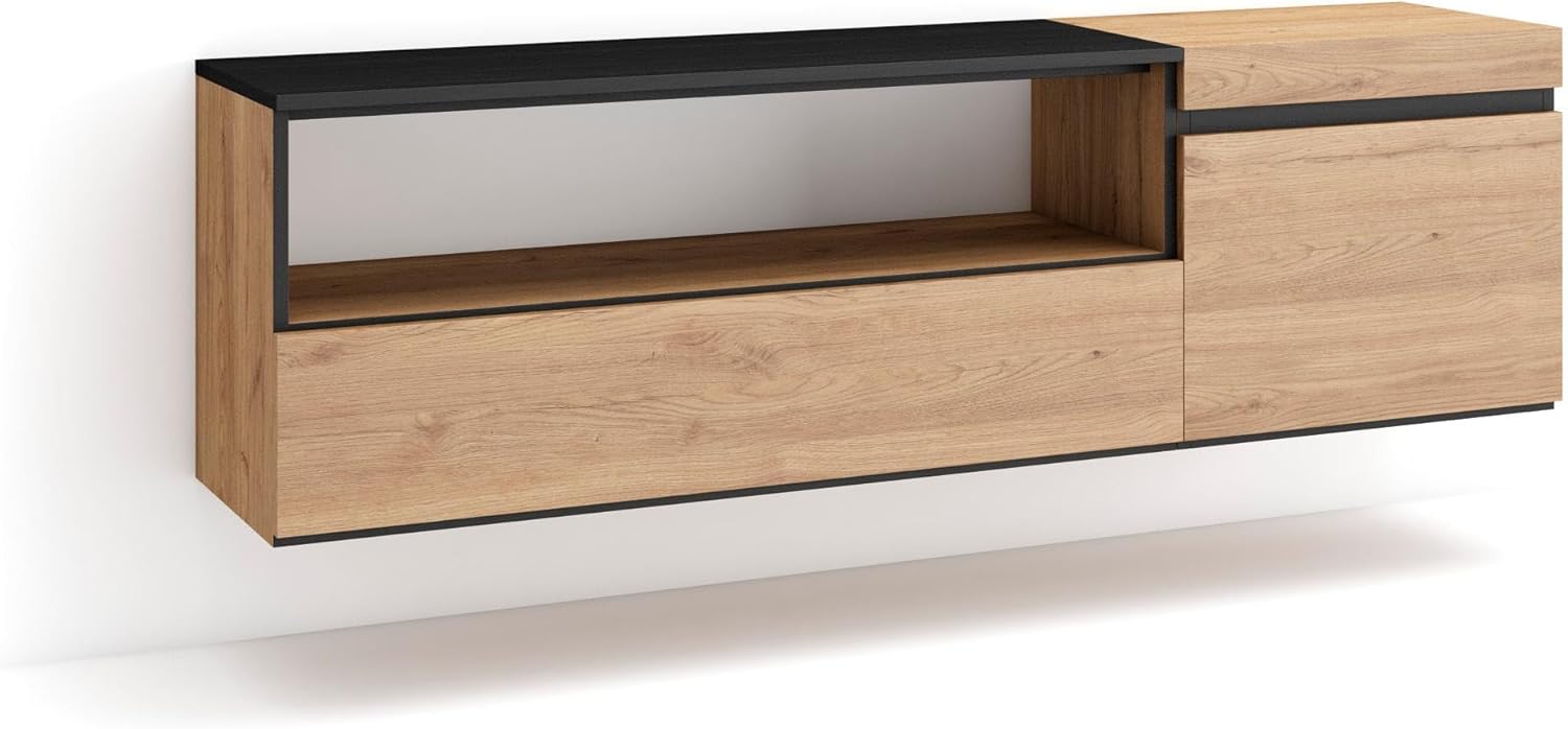 Skraut Home Mobile TV Soggiorno Sospeso 150x45x35cm