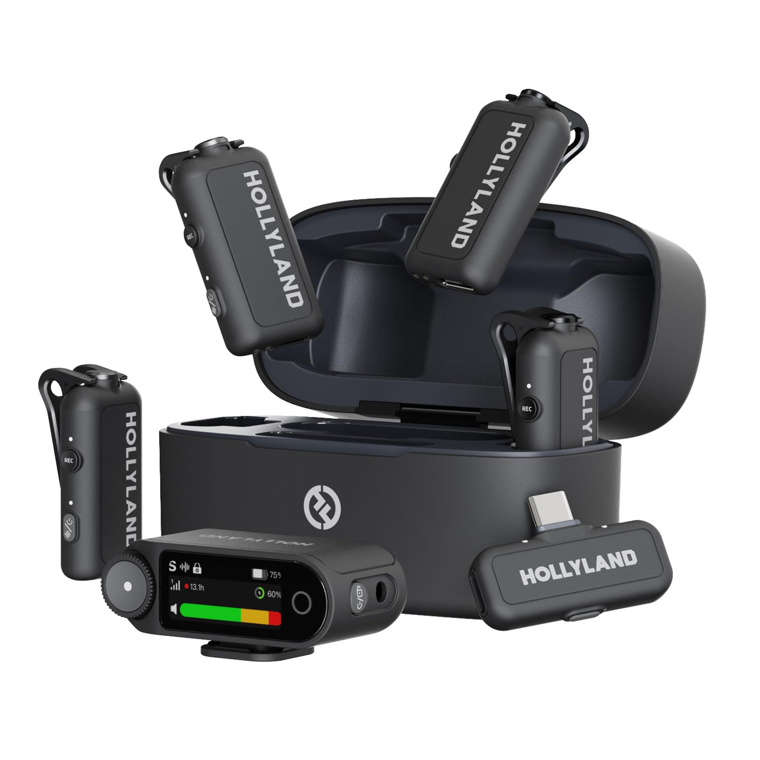 Hollyland LARK MAX 2 Combo - Microfono Lavalier Wireless 4 Persone