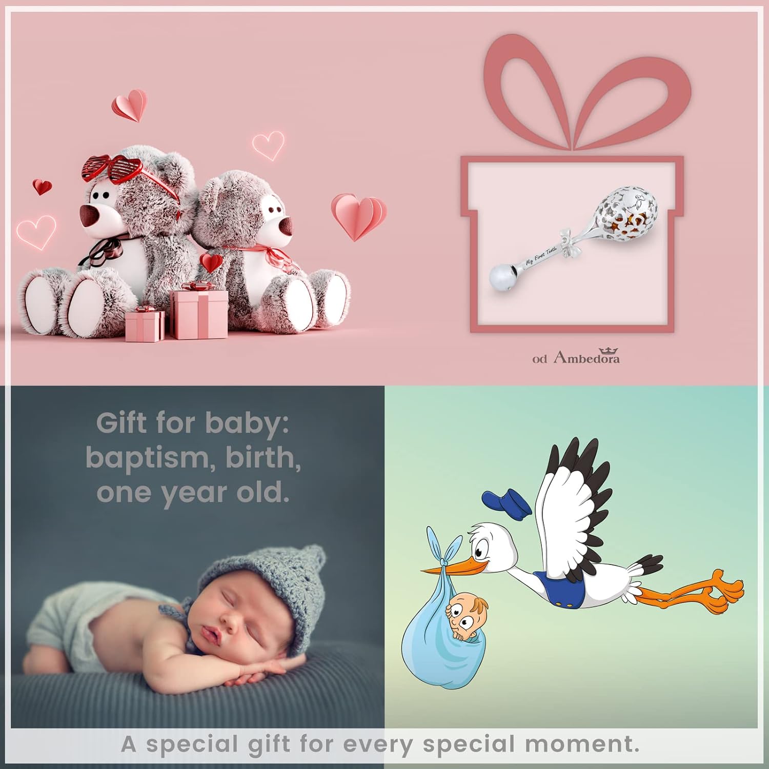 Sonaglio per Bambino in Argento Sterling 925 - immagine 4