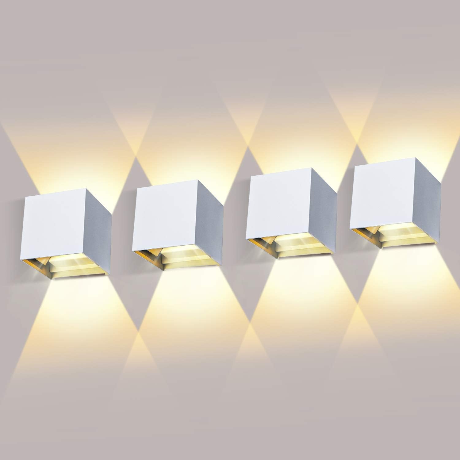 Ledmo Applique da Parete Interno/Esterno 12W (4 Pezzi) - immagine 1