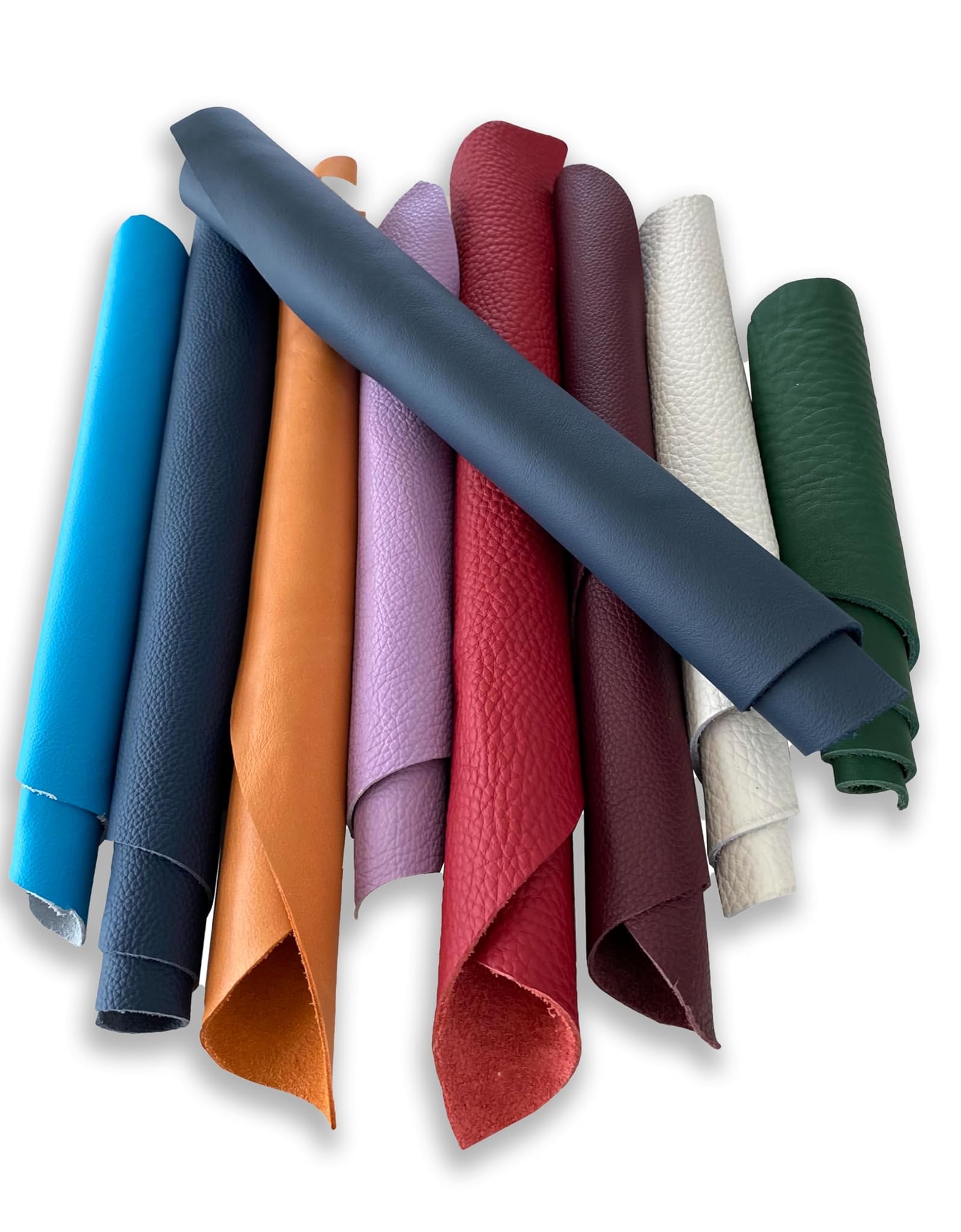 1 Kg Ritagli Vera Pelle Colorati Misti - Made in Italy