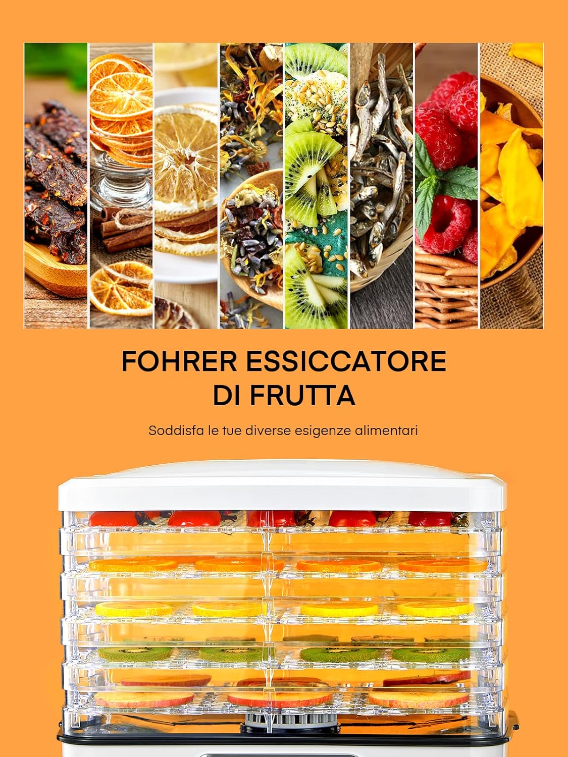 Fohere Essiccatore Multifunzionale 5 Ripiani - immagine 4