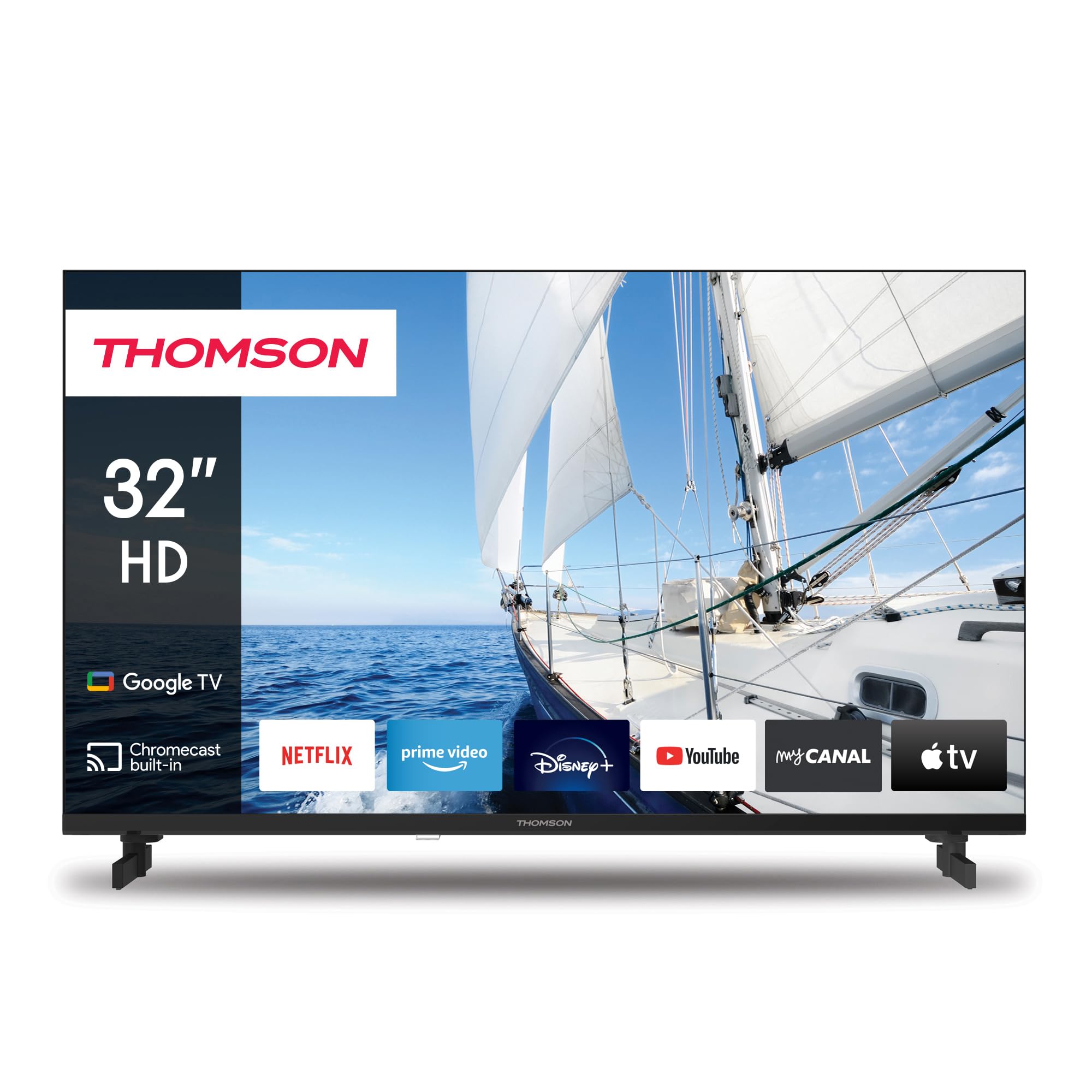 Thomson 32 pollici Google TV HD con Controllo Vocale