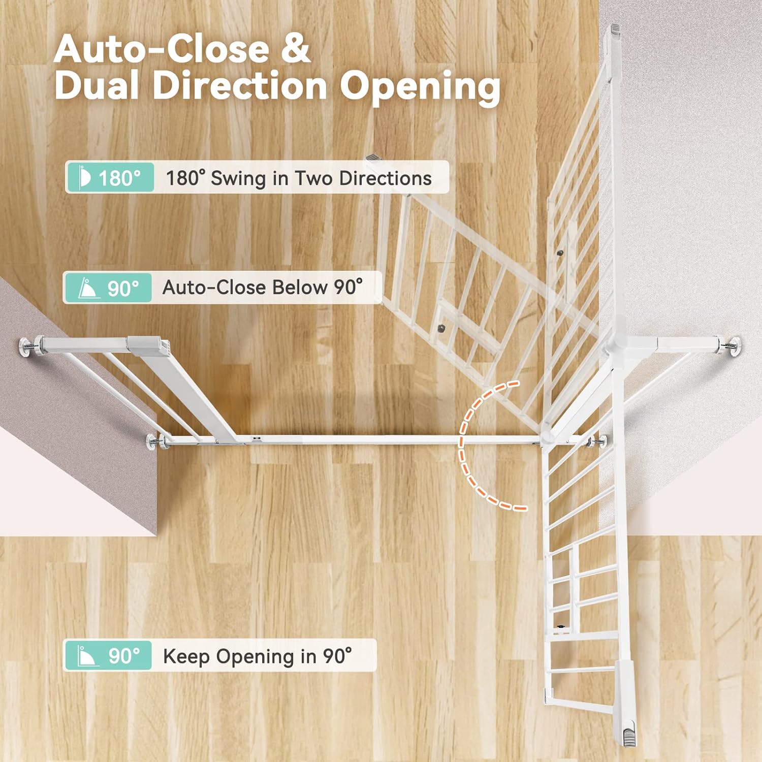 Comomy Cancello per Cani e Bambini 75-103cm - immagine 4