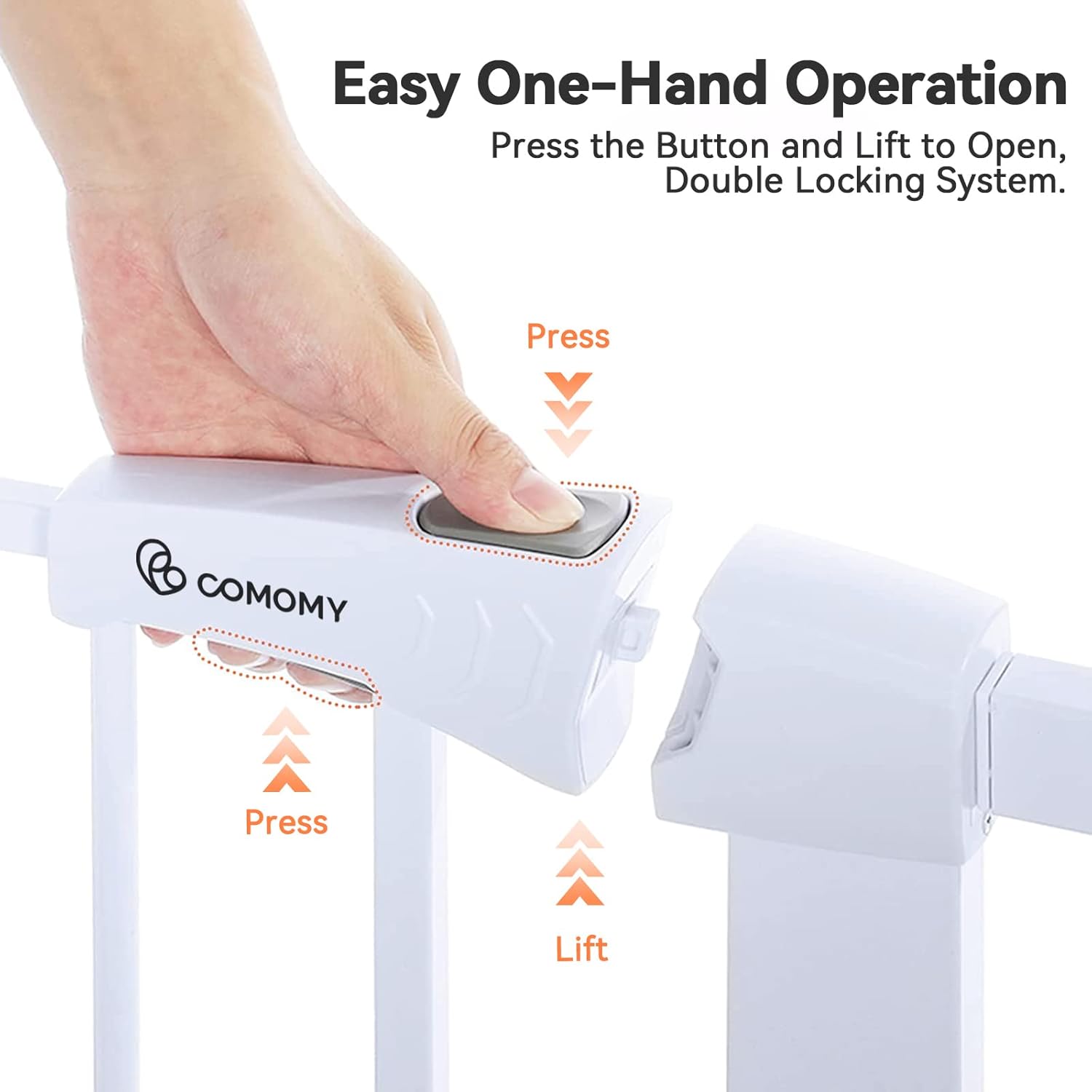 Comomy Cancello per Cani e Bambini 75-103cm - immagine 5