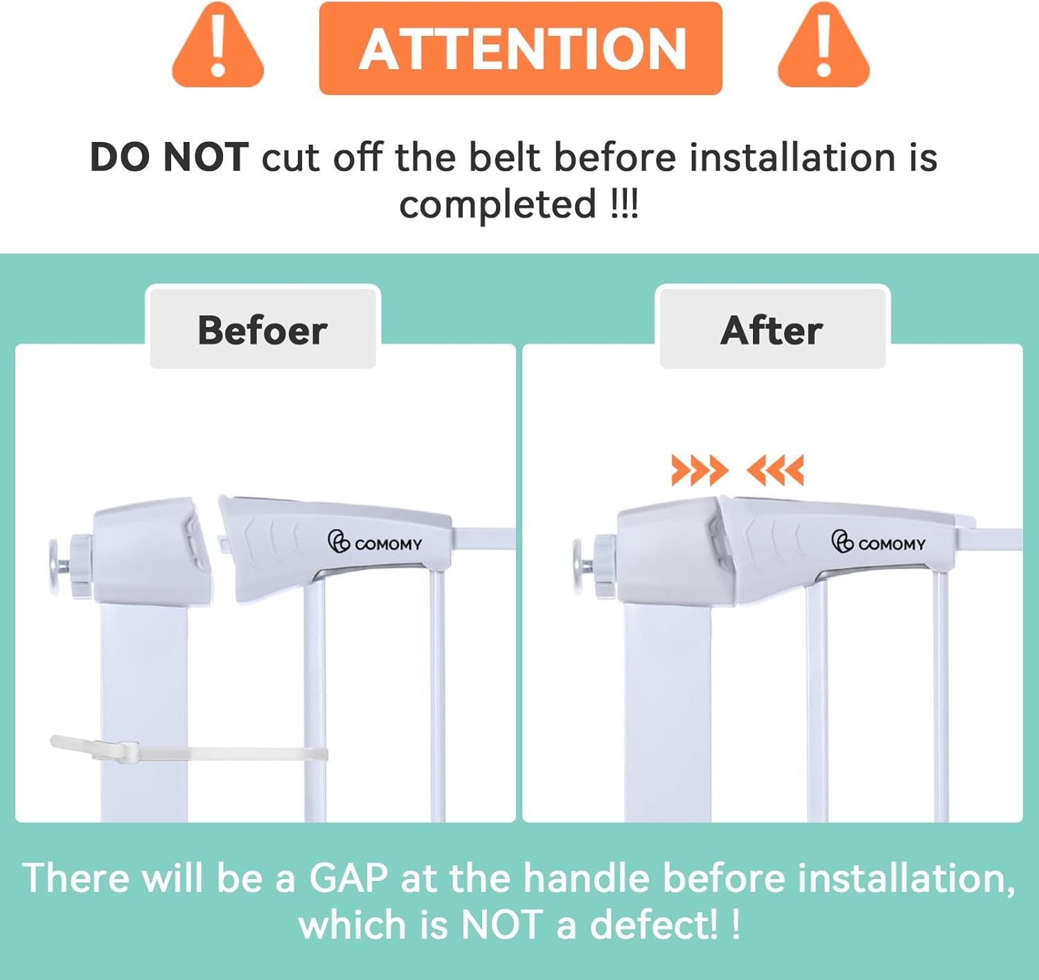 Comomy Cancello per Cani e Bambini 75-103cm - immagine 6
