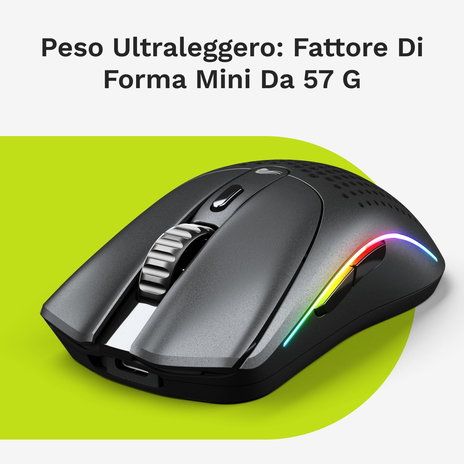 Glorious Model O 2 Mini Wireless Gaming Mouse Nero - immagine 3