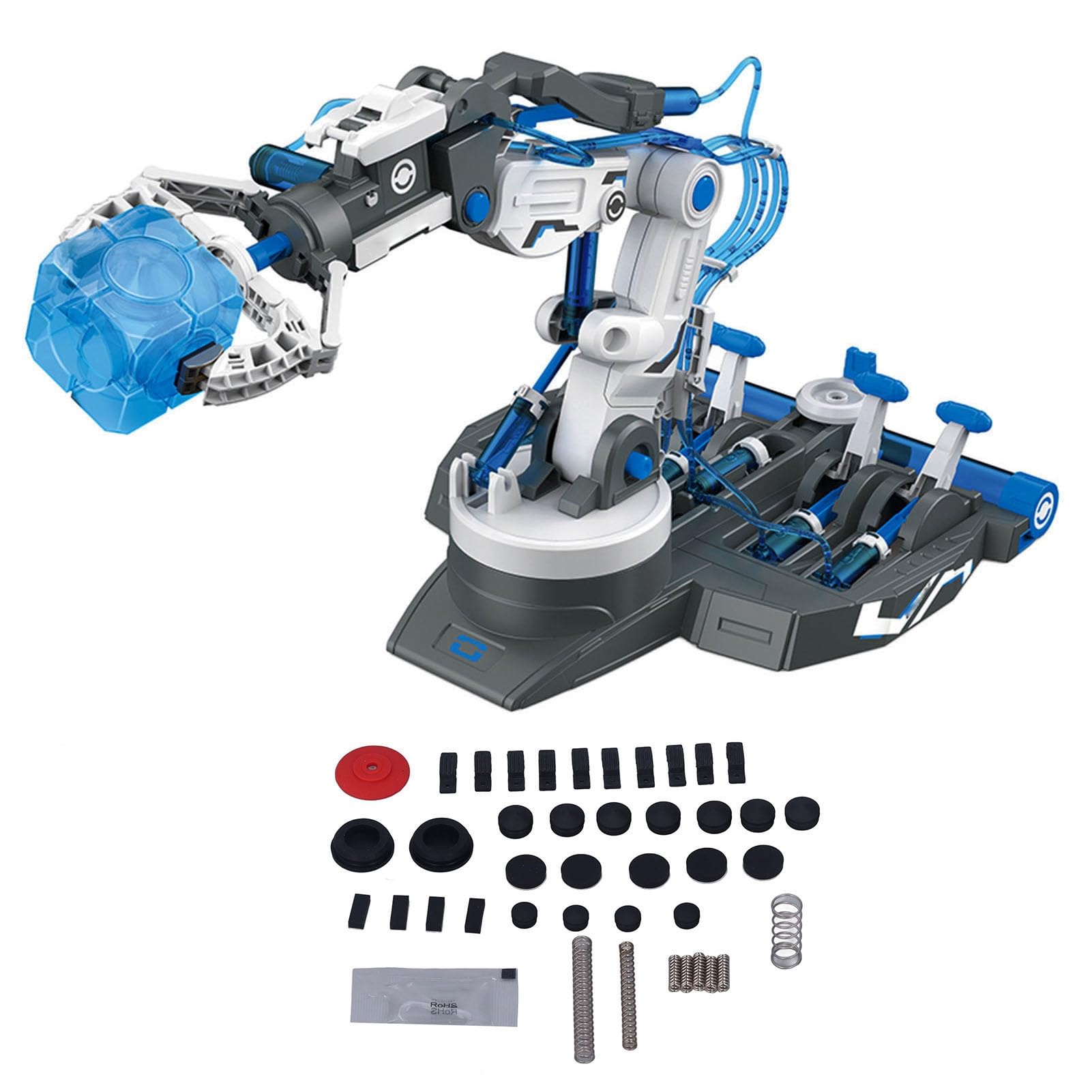 Kit Braccio Robot Idraulico Fai-da-Te per Bambini, Blu