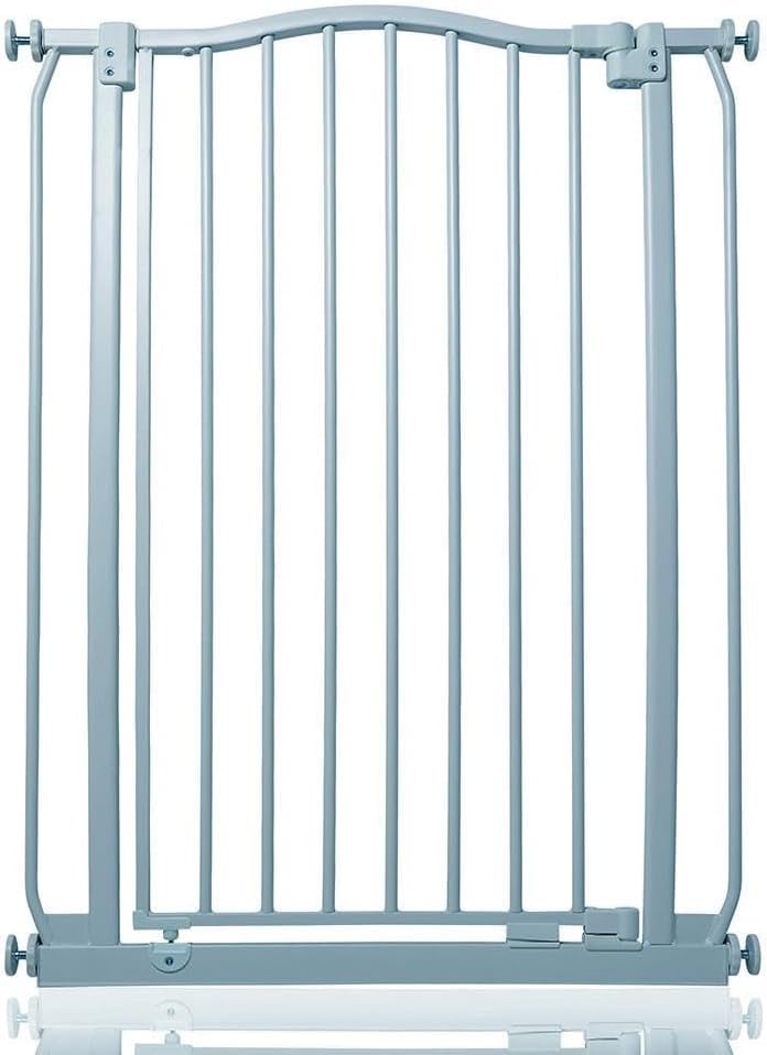 Safetots Cancelletto Sicurezza Extra Alto 71-80cm, Grigio Opaco