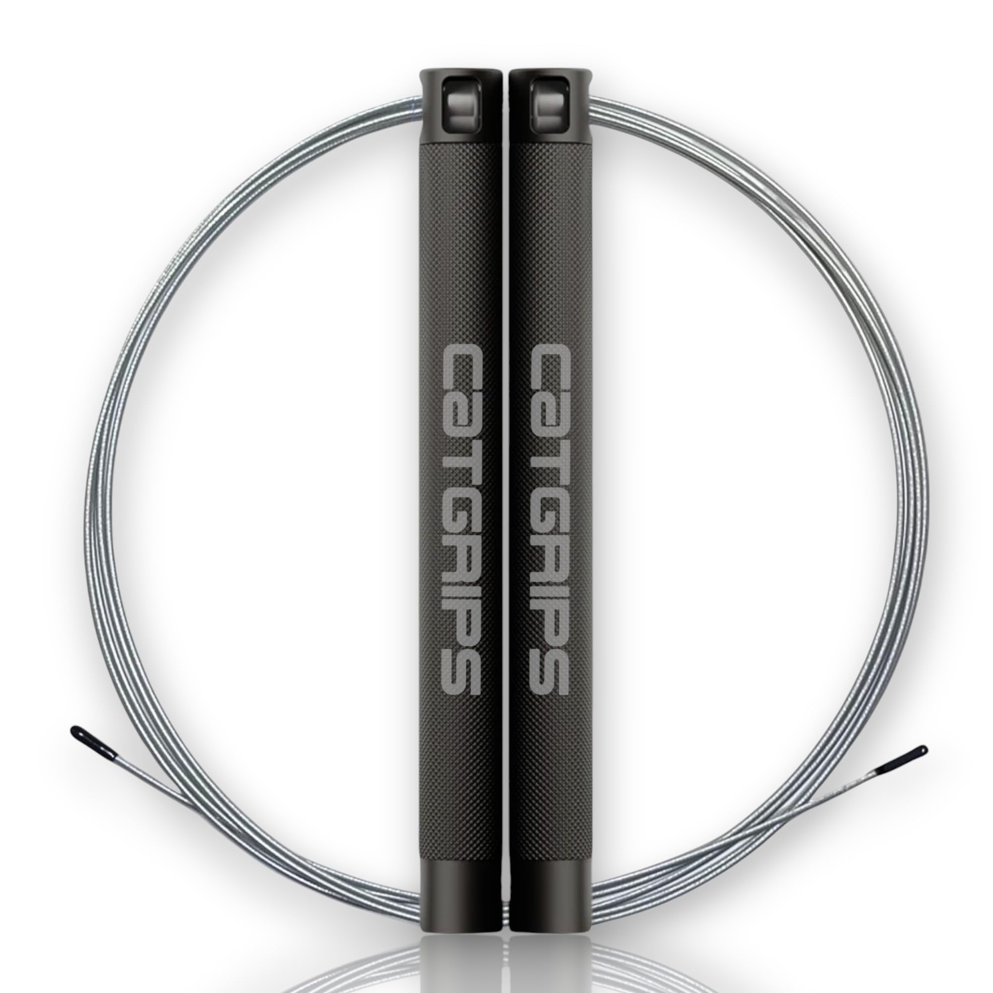 CATGRIPS Corda per Saltare Professionale – Speed Jump Rope in Alluminio Premium – Corda Crossfit Rapida e Regolabile – Ultra Leggera per Double Unders, Gym e Boxe