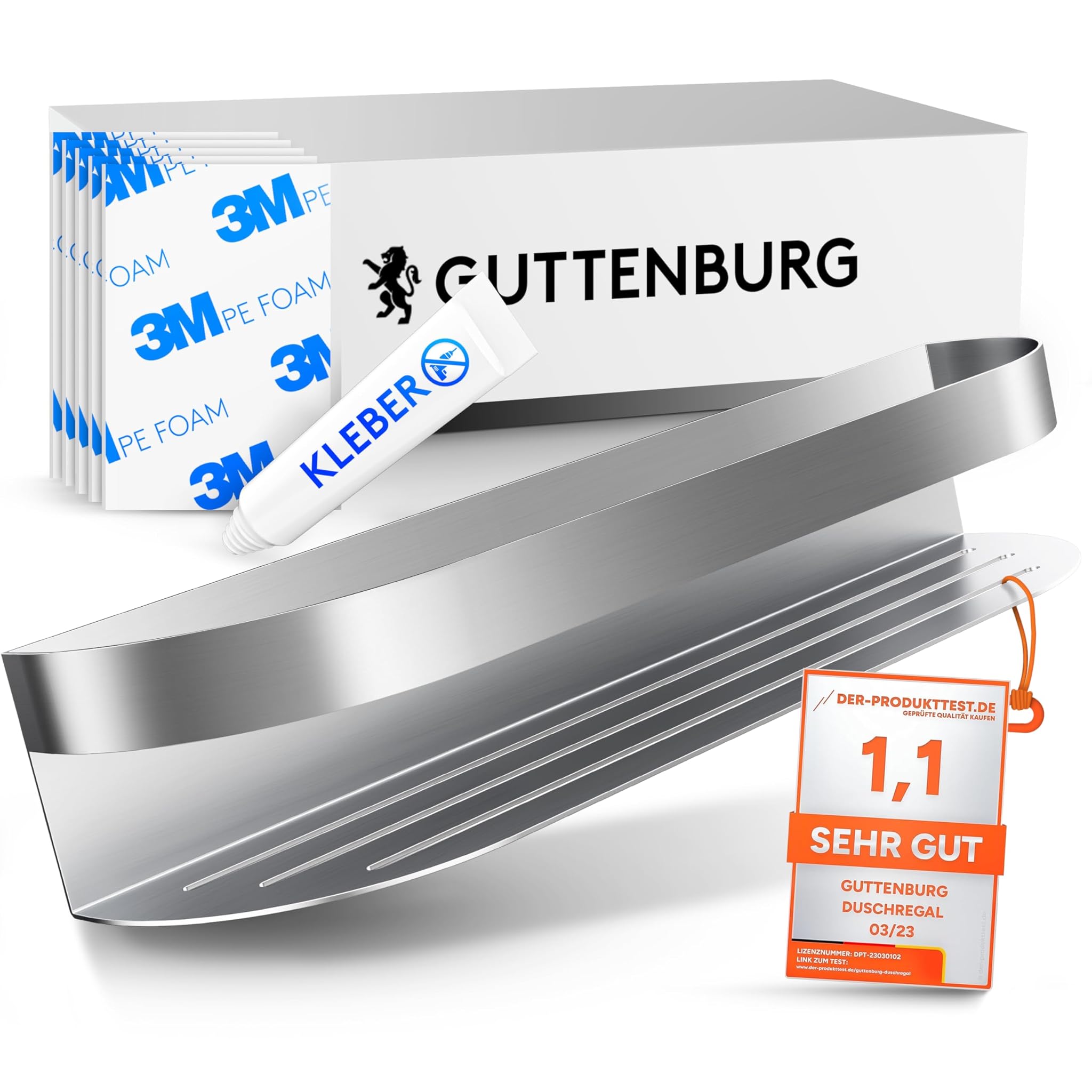 Guttenburg Mensola Doccia Senza Fori XXL