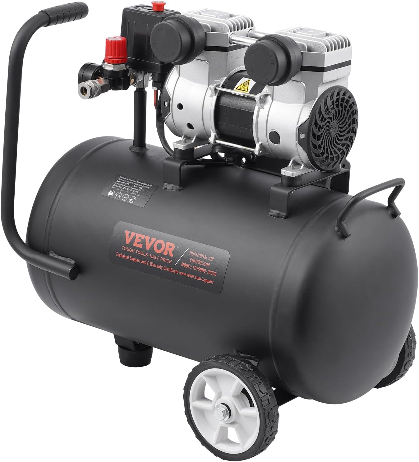 Vevor Compressore d'Aria Senza Olio 30L - immagine 10