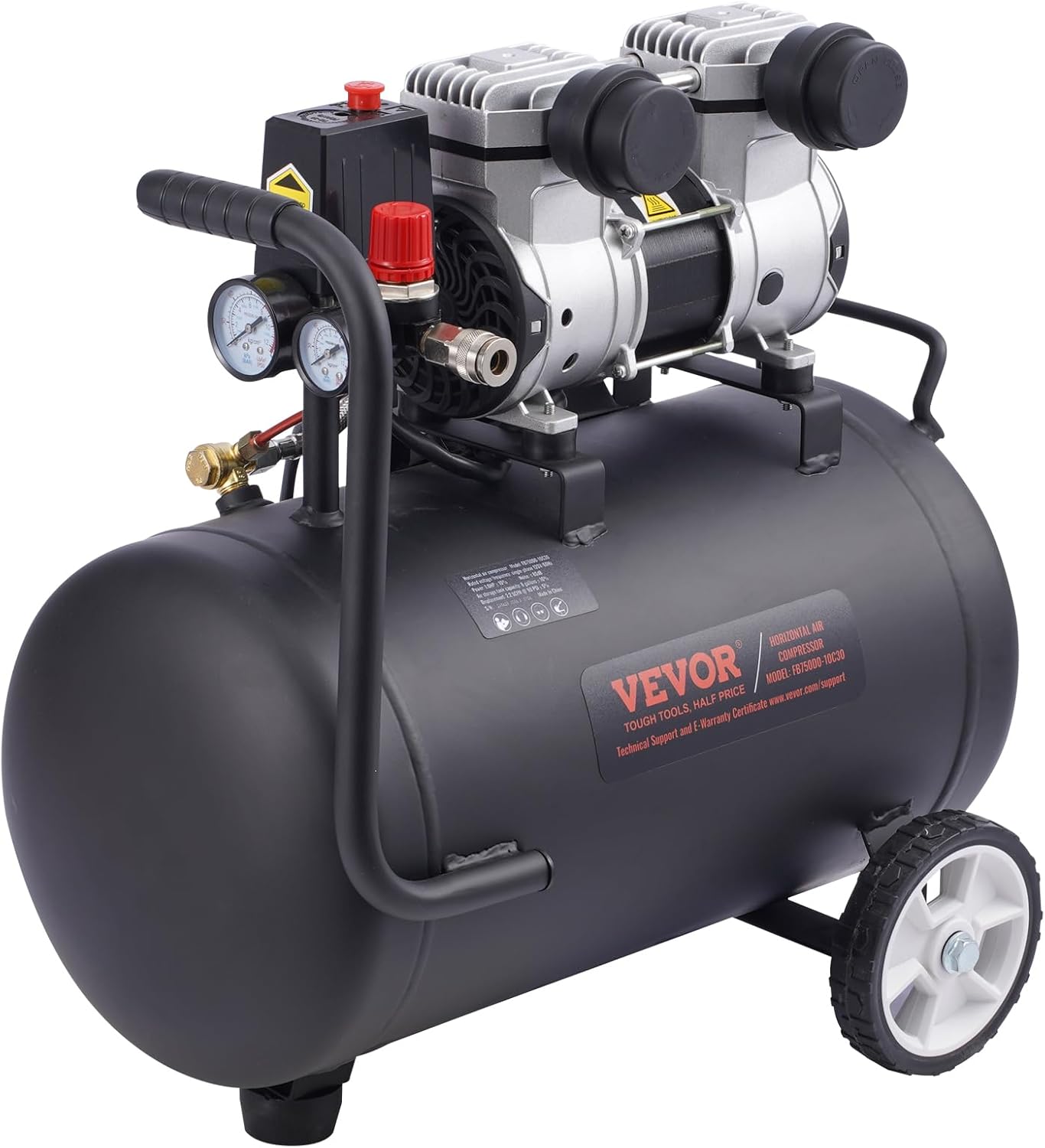 Vevor Compressore d'Aria Senza Olio 30L - immagine 9