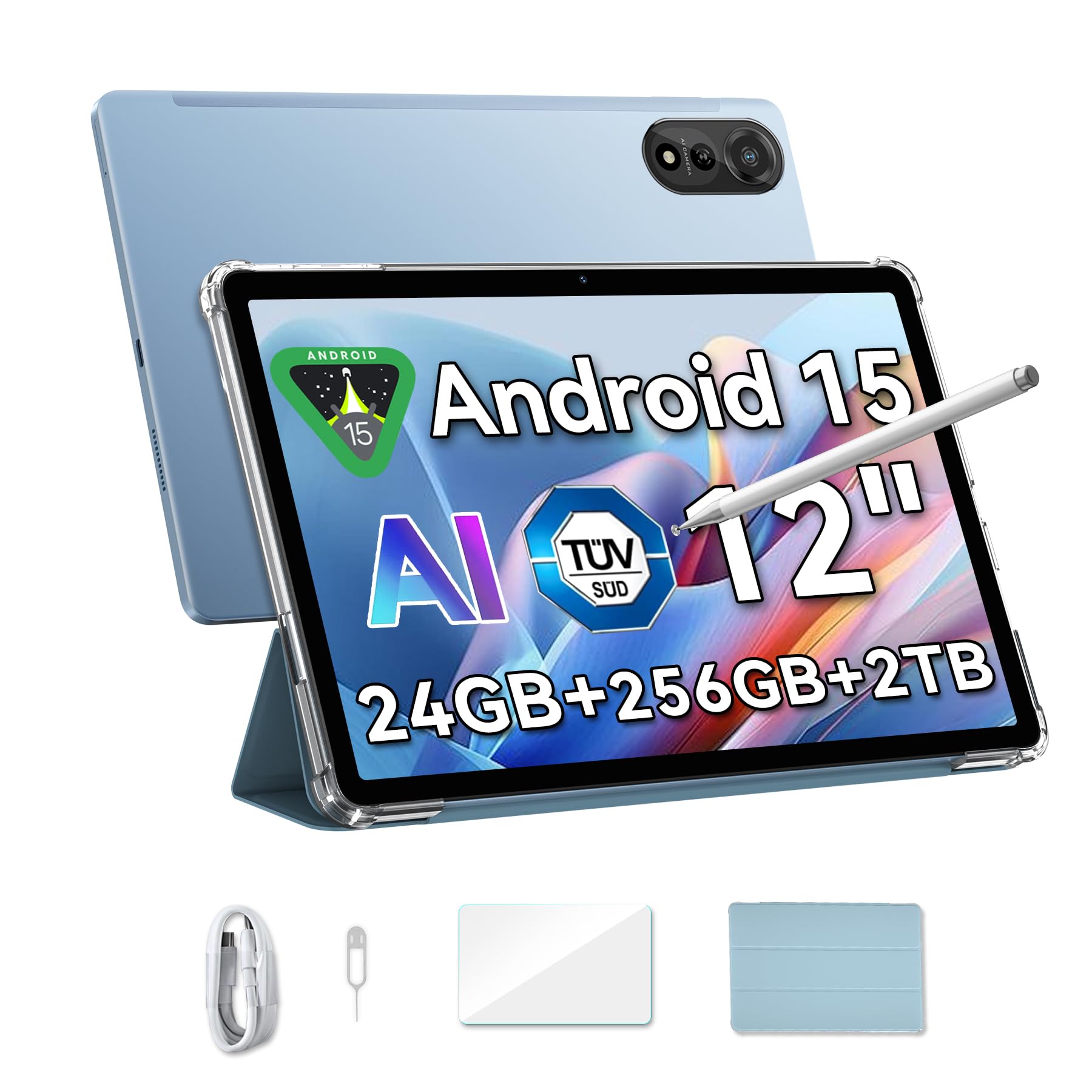 Blackview Mega2 - Tablet Android 15 da 12 Pollici 2K FHD