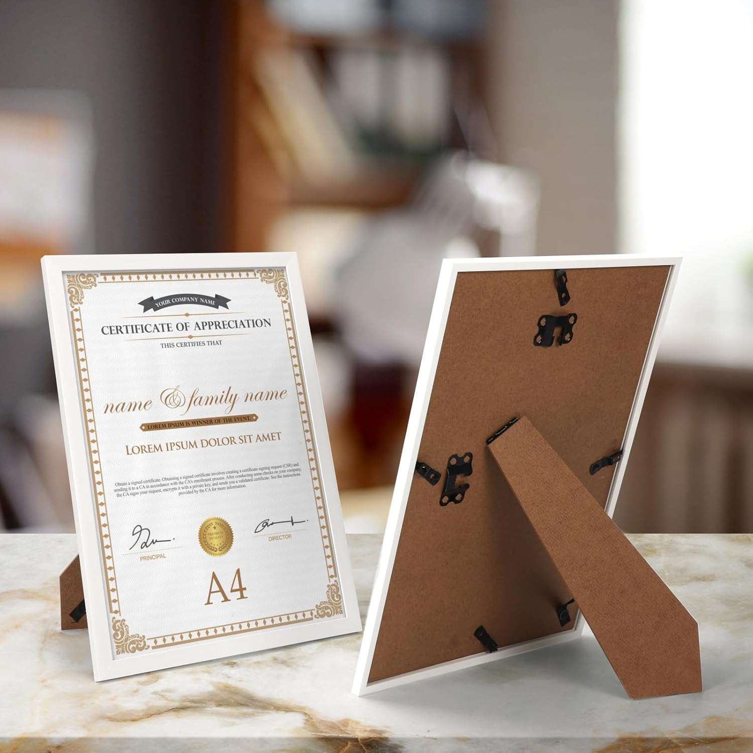 Eympeu Cornice A4 Bianca - Set 18 Pezzi - immagine 4