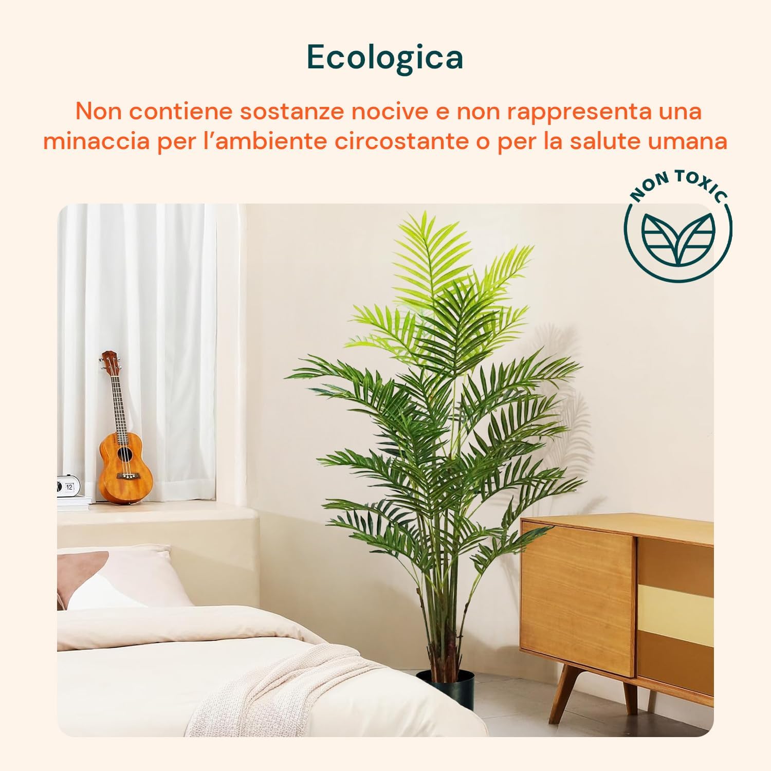 Avilia Palma Areca Artificiale 160 cm con Vaso - immagine 6