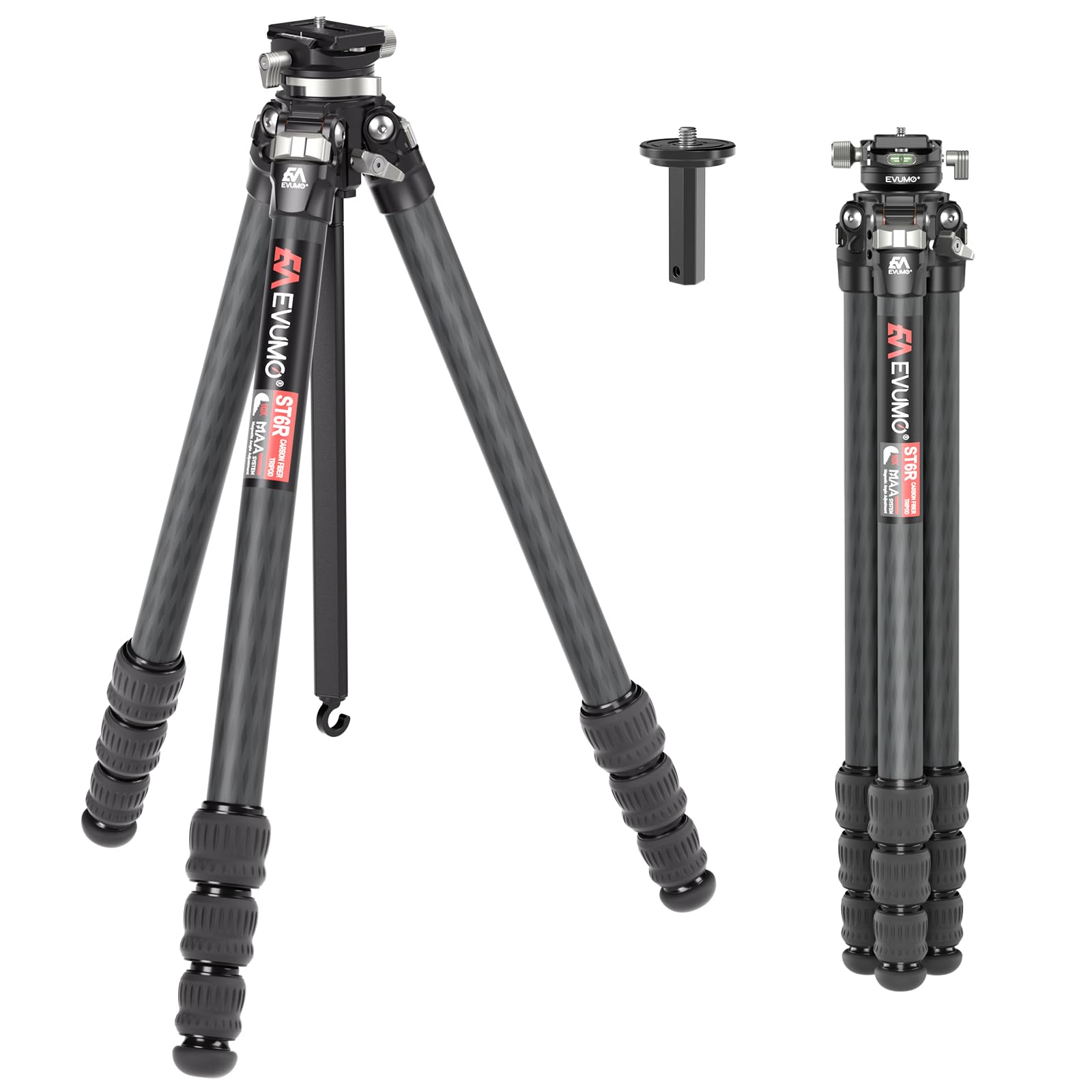 Treppiede Fotocamera in Carbonio con Testa Panoramica 360°