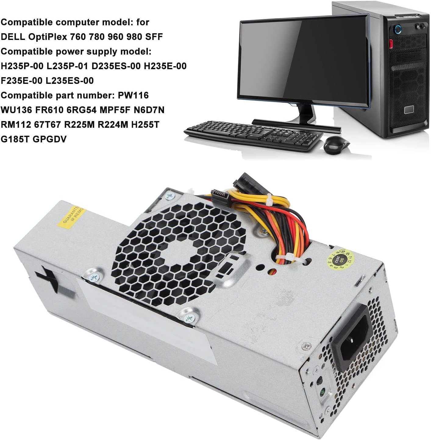 Alimentatore PC 235W per Dell OptiPlex SFF - immagine 3