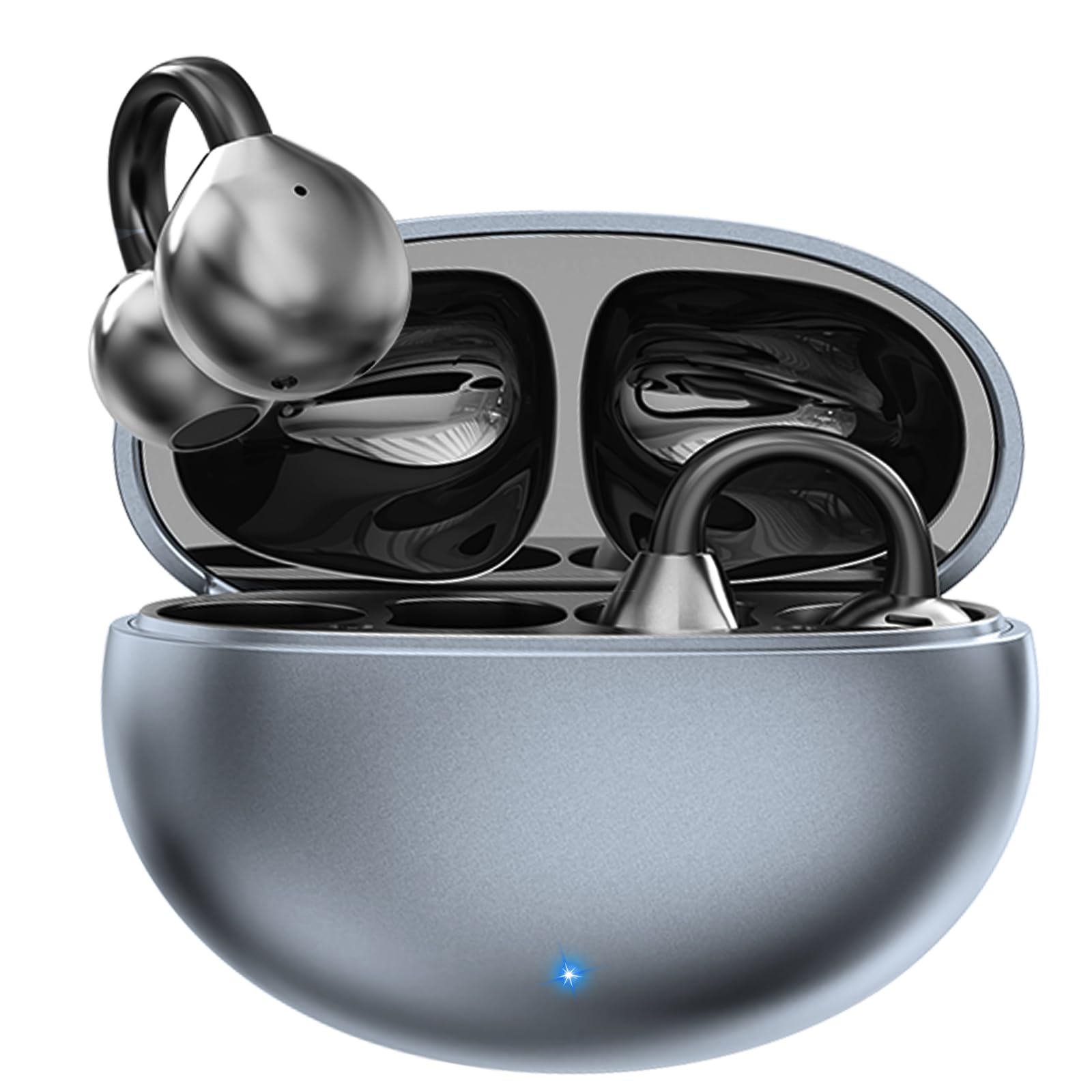 CATGIFF Auricolari Bluetooth Open Ear Ultraleggeri, Nero