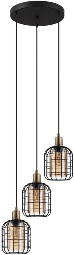 Eglo Lampada a Sospensione Chisle 3 Fiamme - immagine 1