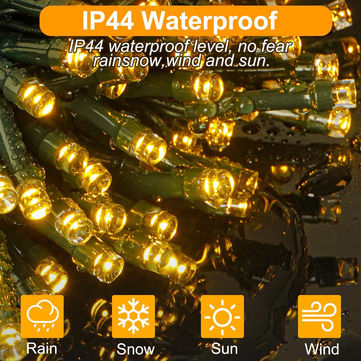 Luci Albero di Natale 26.2M 220 LED Bianco Caldo - immagine 6