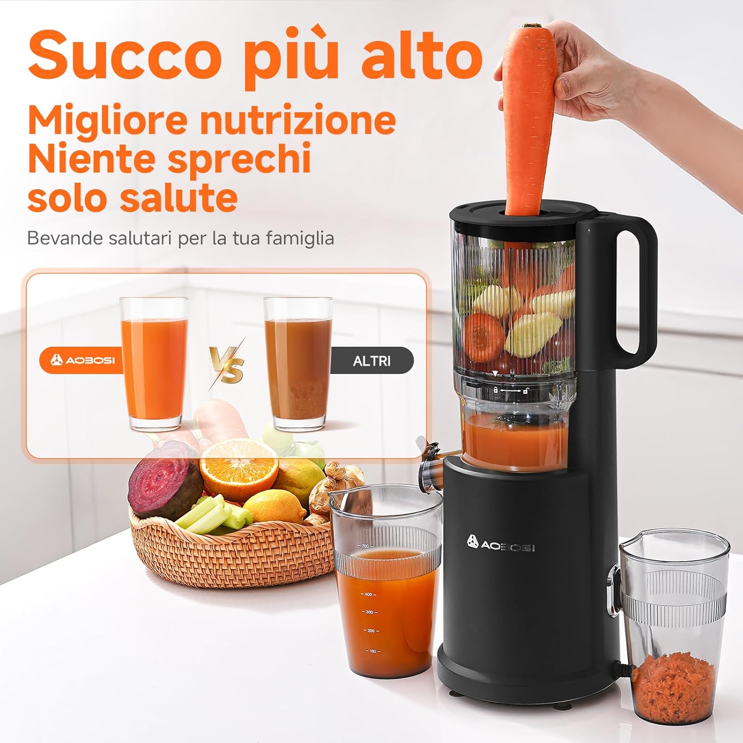 AOBOSI Estrattore Frutta e Verdura 200W - immagine 4