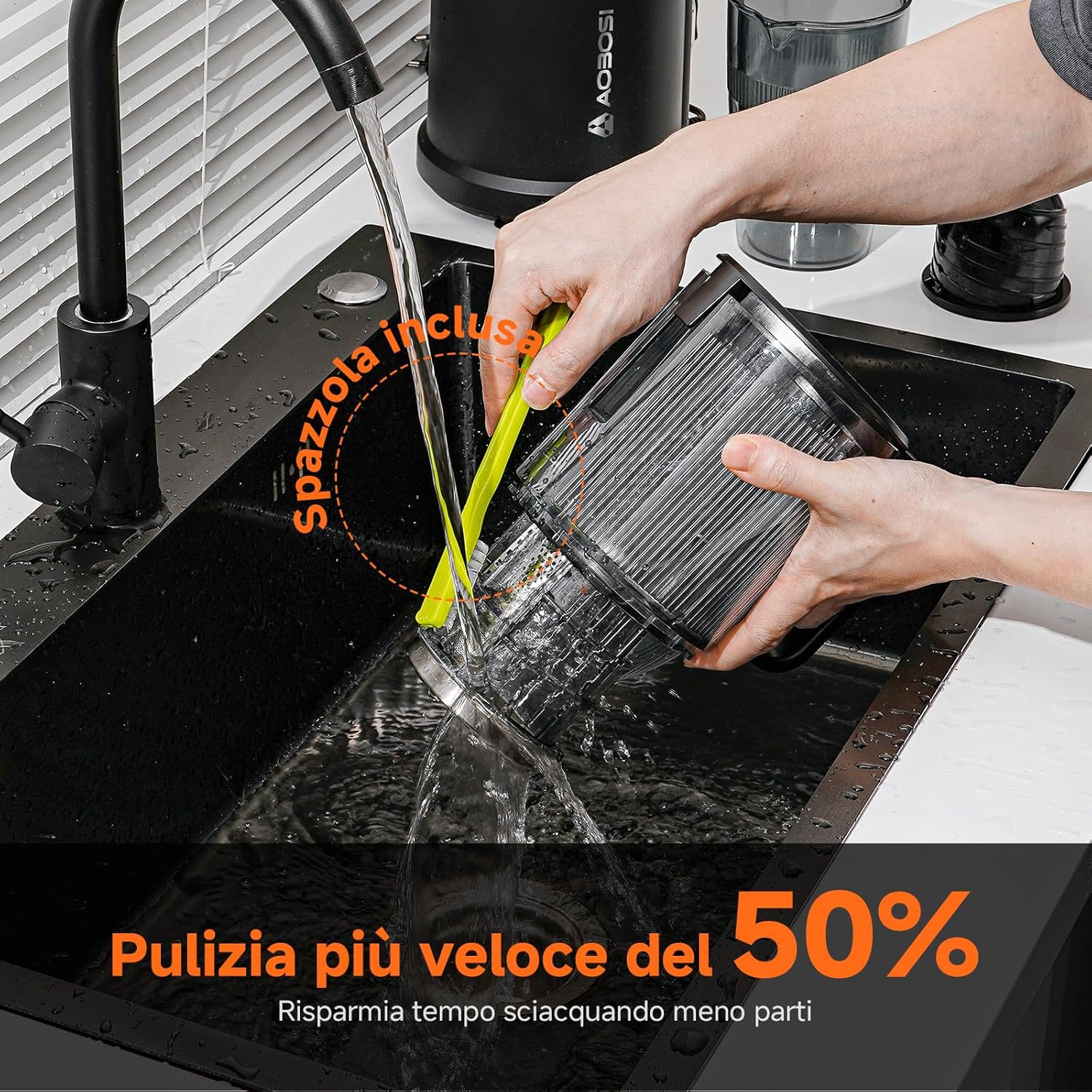 AOBOSI Estrattore Frutta e Verdura 200W - immagine 7