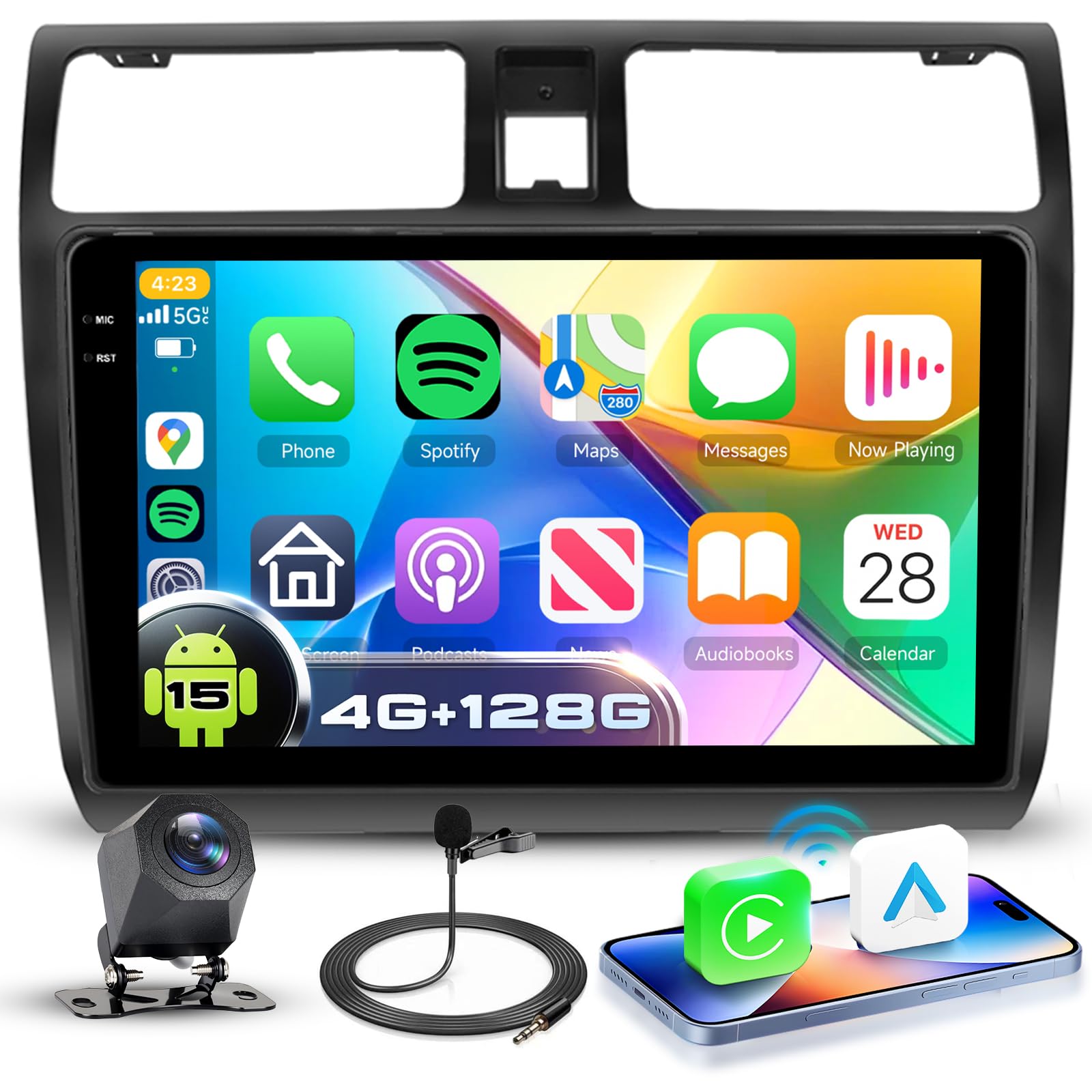 Autoradio Android 15 10.1'' per Suzuki Swift 2005-2010