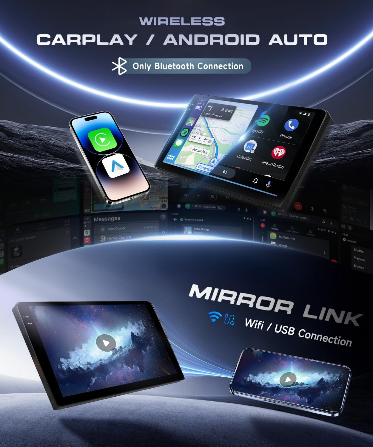 Autoradio Android 15 10.1'' per Suzuki Swift 2005-2010 - immagine 3