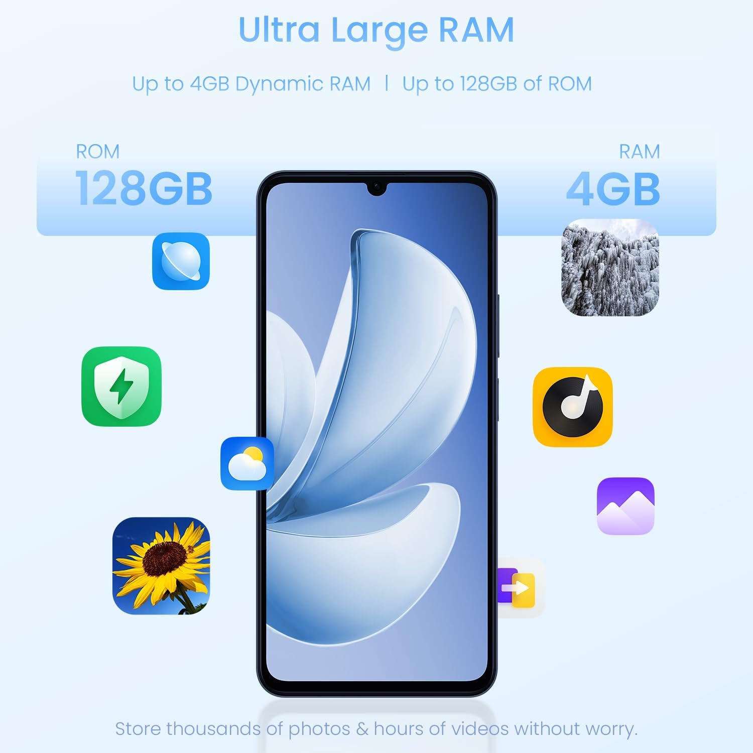 Realme Note 70T 4G Smartphone 4+128GB Nero Obsidiana - immagine 2