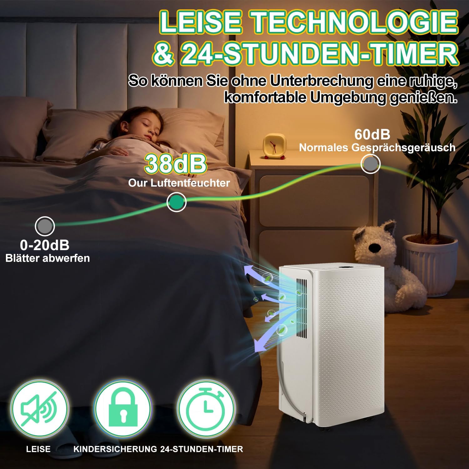 Daromigo Deumidificatore Casa 16L/24h per 25㎡ - immagine 4