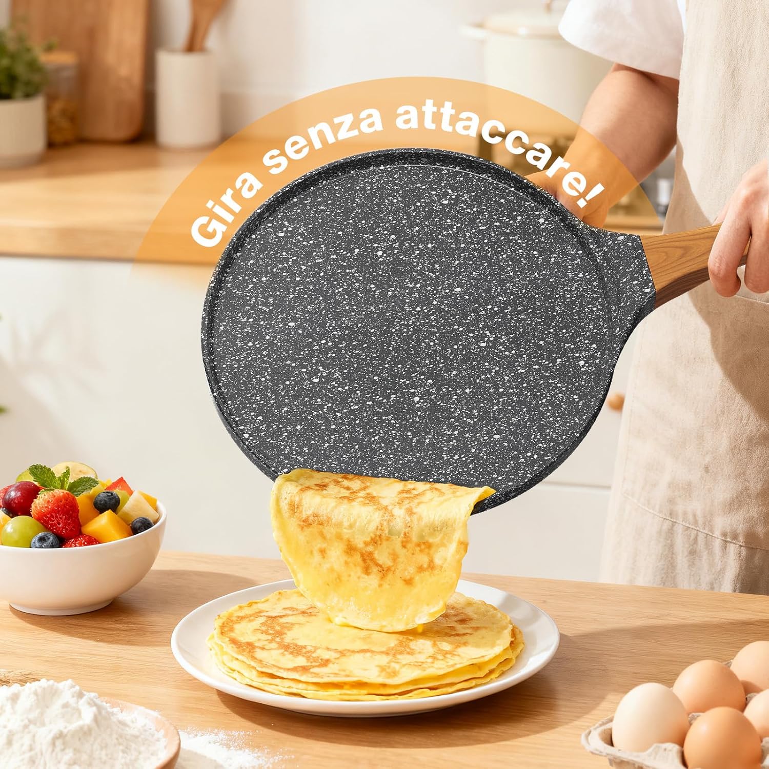 Yashe Padella per Crêpes 26cm Antiaderente - immagine 2