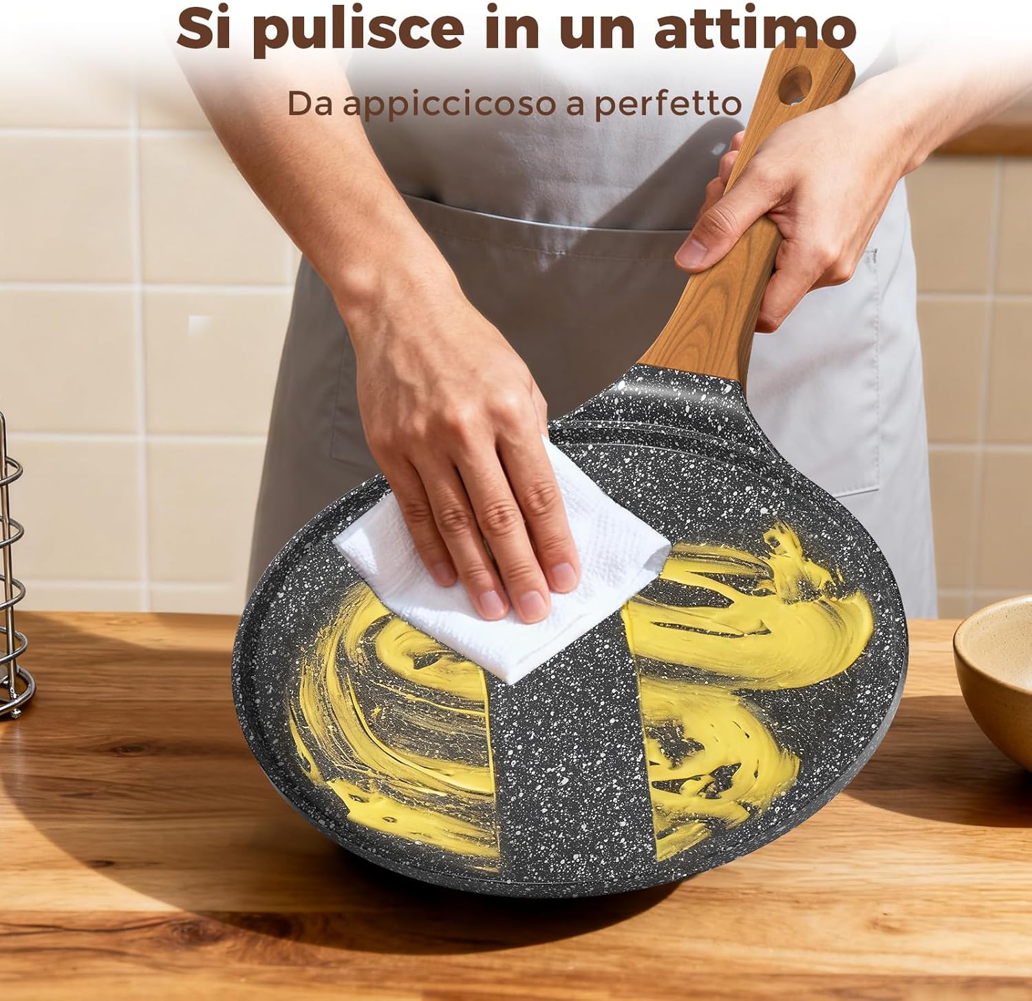 Yashe Padella per Crêpes 26cm Antiaderente - immagine 5