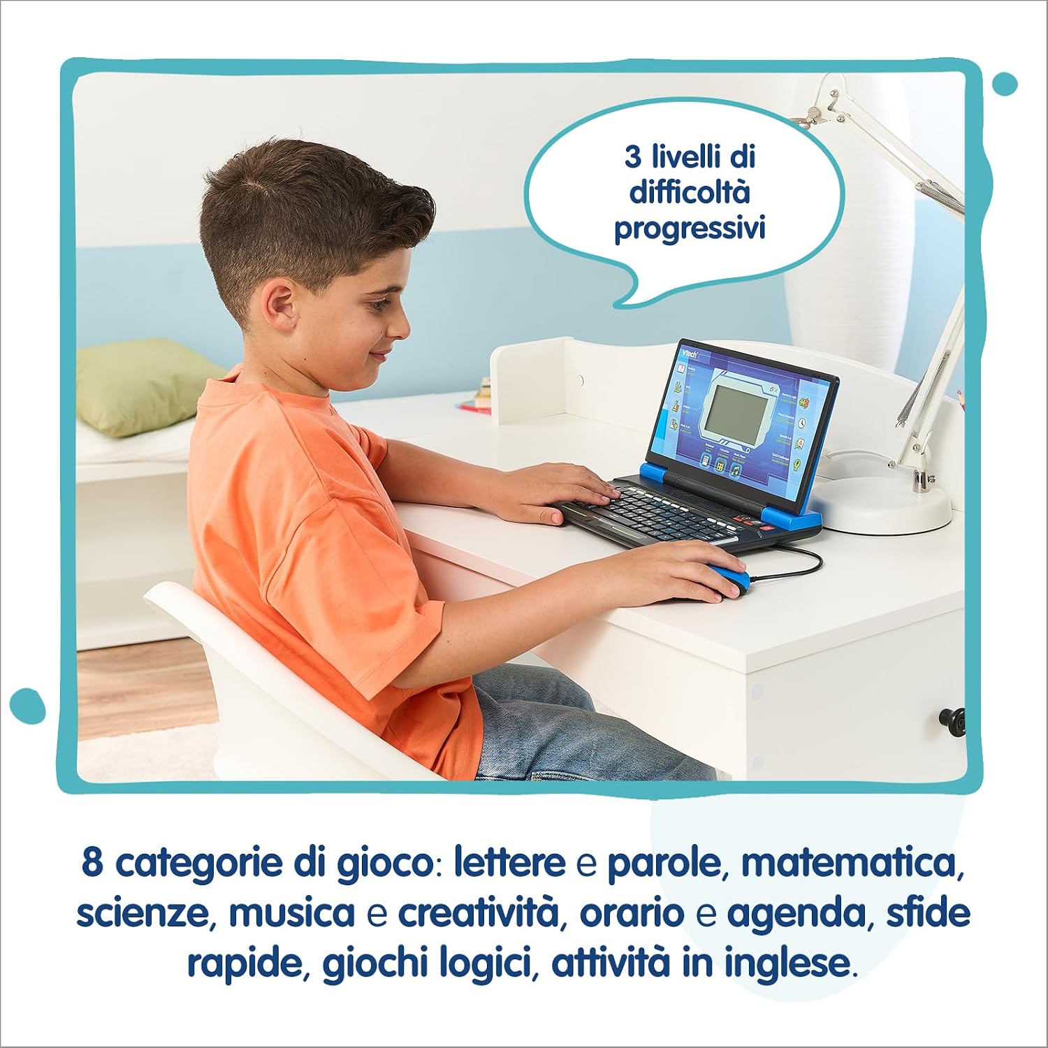 VTech Bit Smart Genius Plus Nero, Computer Interattivo Bambini ...