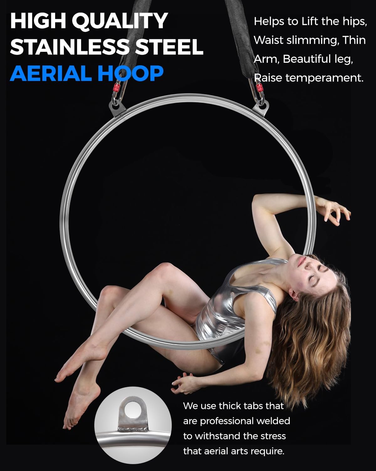 Dasking Cerchio Aereo 2 Punti in Acciaio Inox - immagine 3