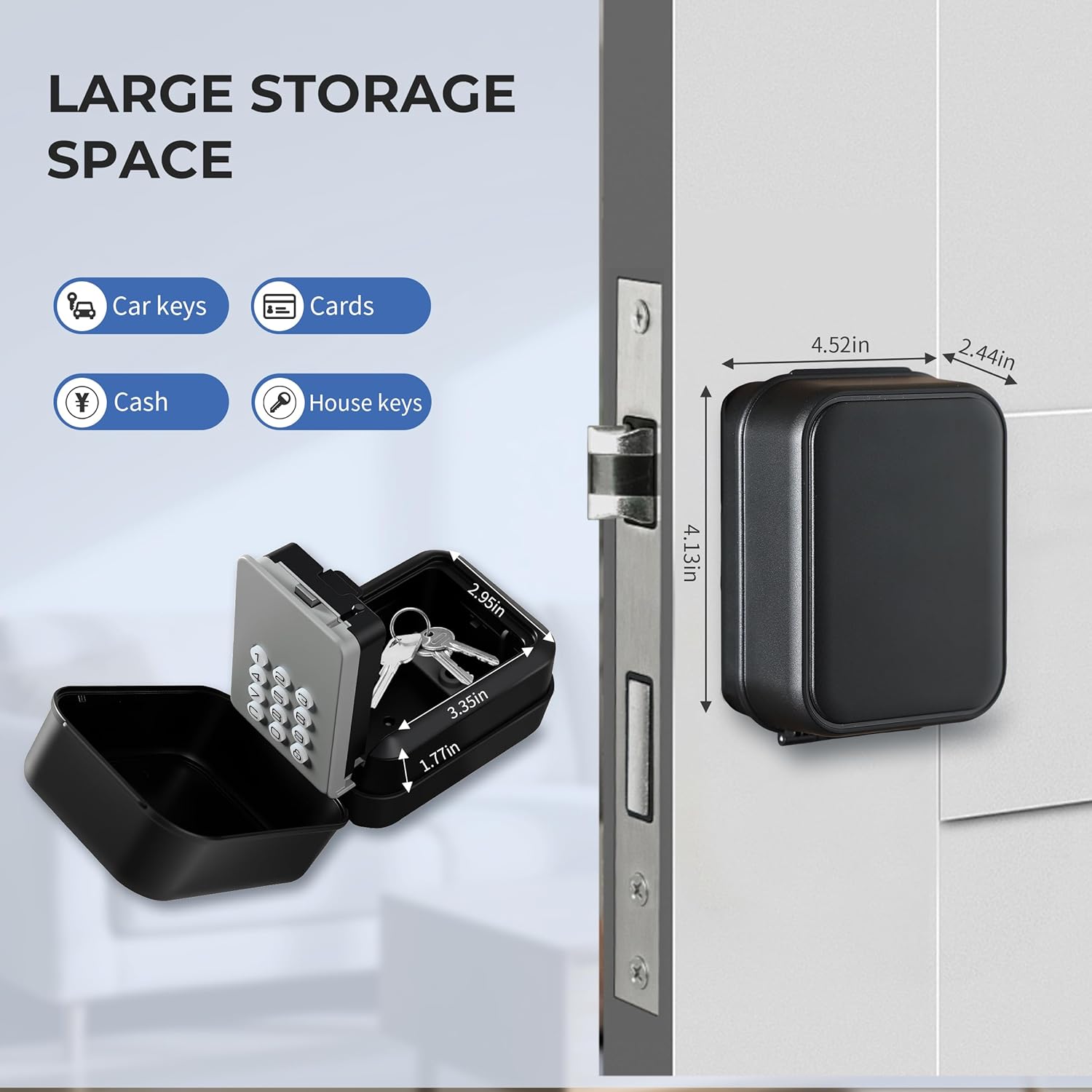 Cassetta Sicurezza per Chiavi Impermeabile con Codice - immagine 6