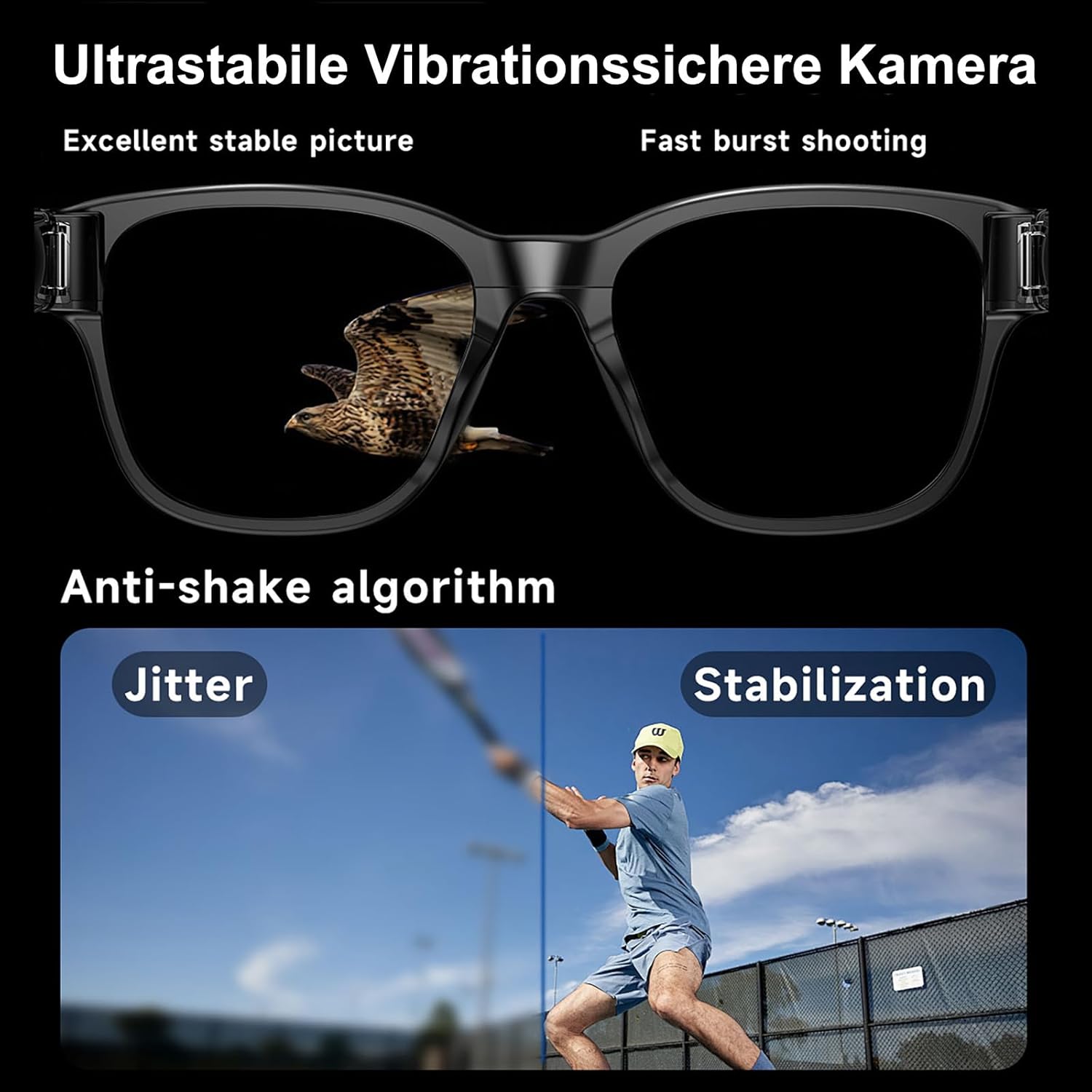 AI Occhiali con Fotocamera 4K Smart Glasses - immagine 3