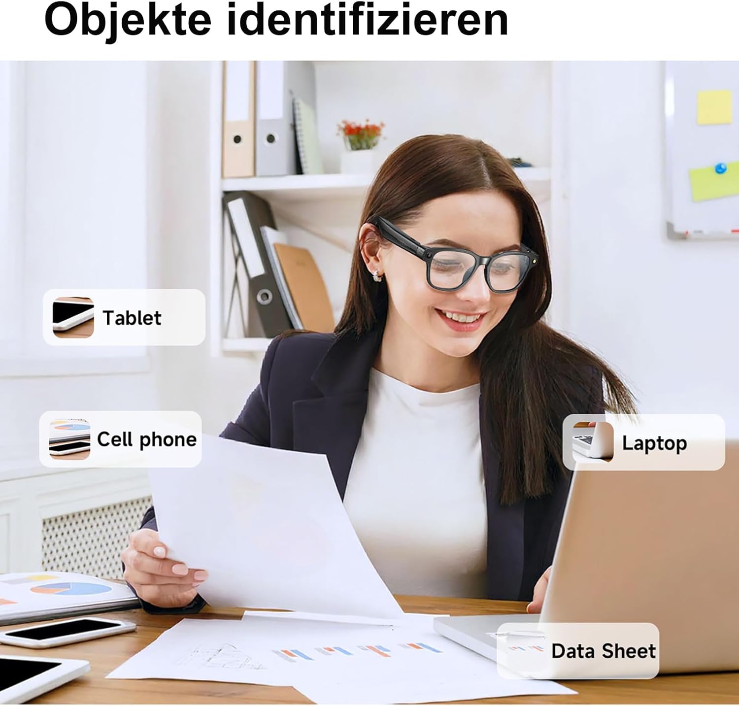 AI Occhiali con Fotocamera 4K Smart Glasses - immagine 7