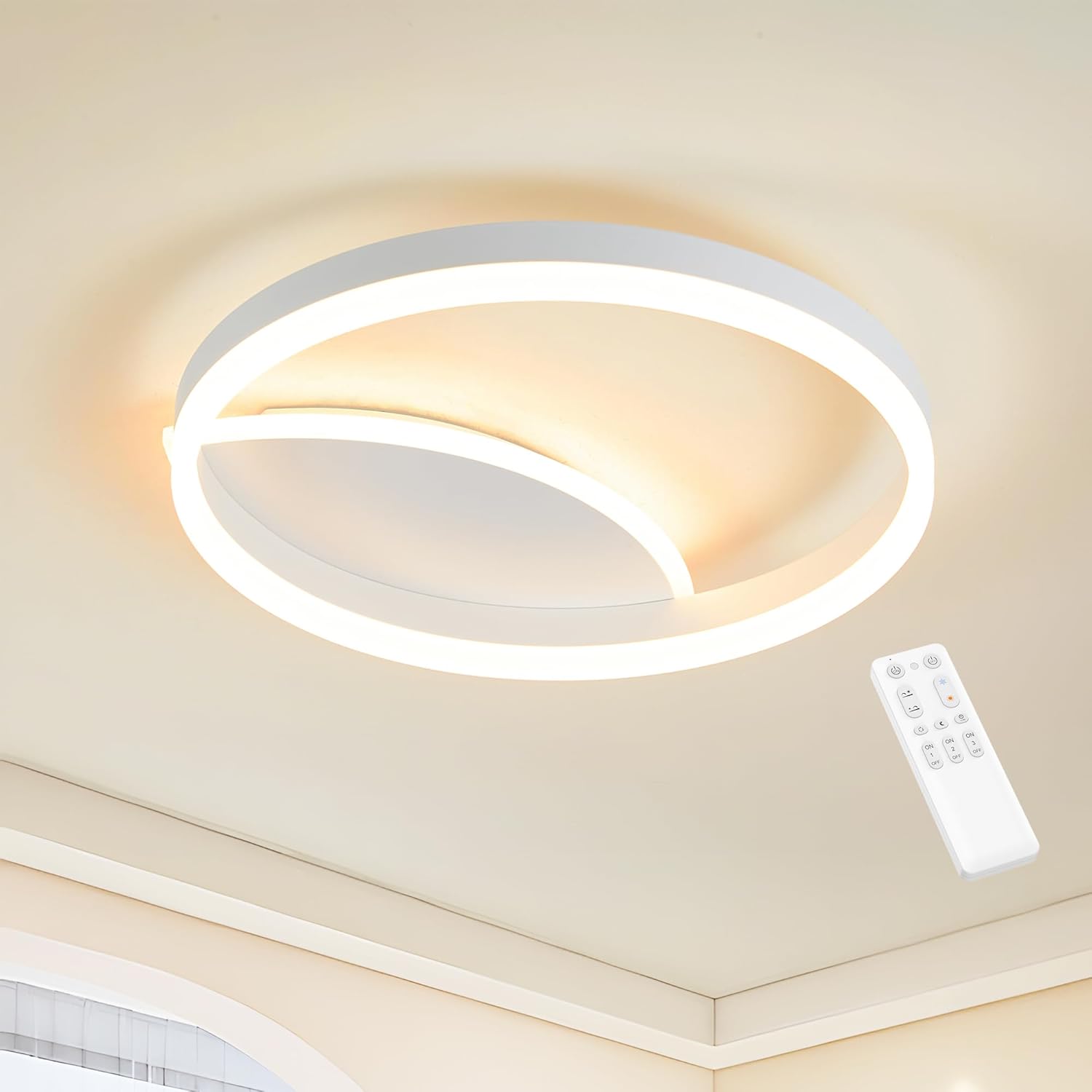 Mounm Plafoniera LED Soffitto Dimmerabile 36W 40x40cm - immagine 1