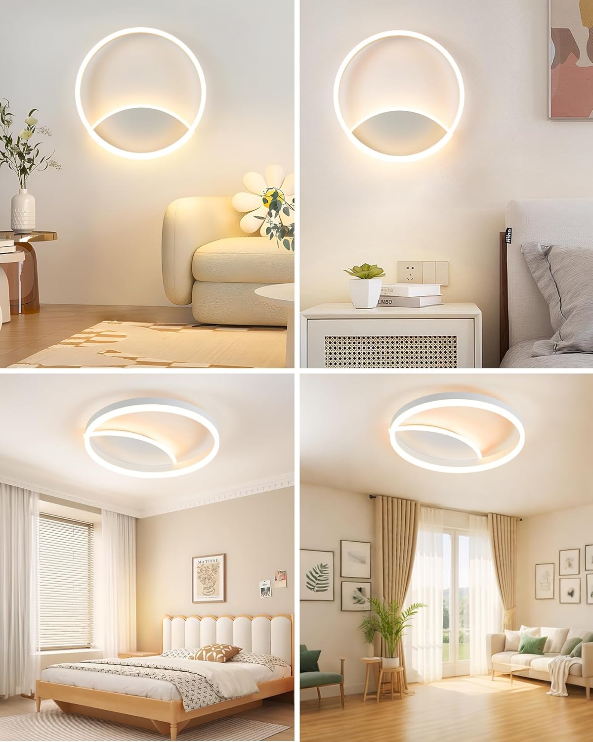 Mounm Plafoniera LED Soffitto Dimmerabile 36W 40x40cm - immagine 5