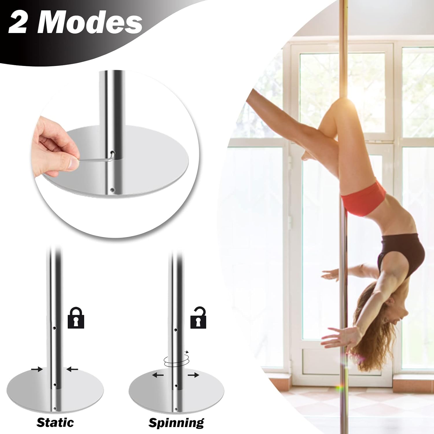 Leogreen Palo Pole Dance Professionale 200 kg - immagine 3