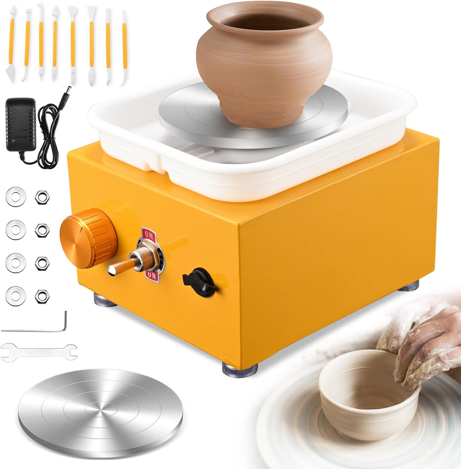 Kooeuru Tornio per Ceramica 2000 giri/min, Giallo - immagine 1