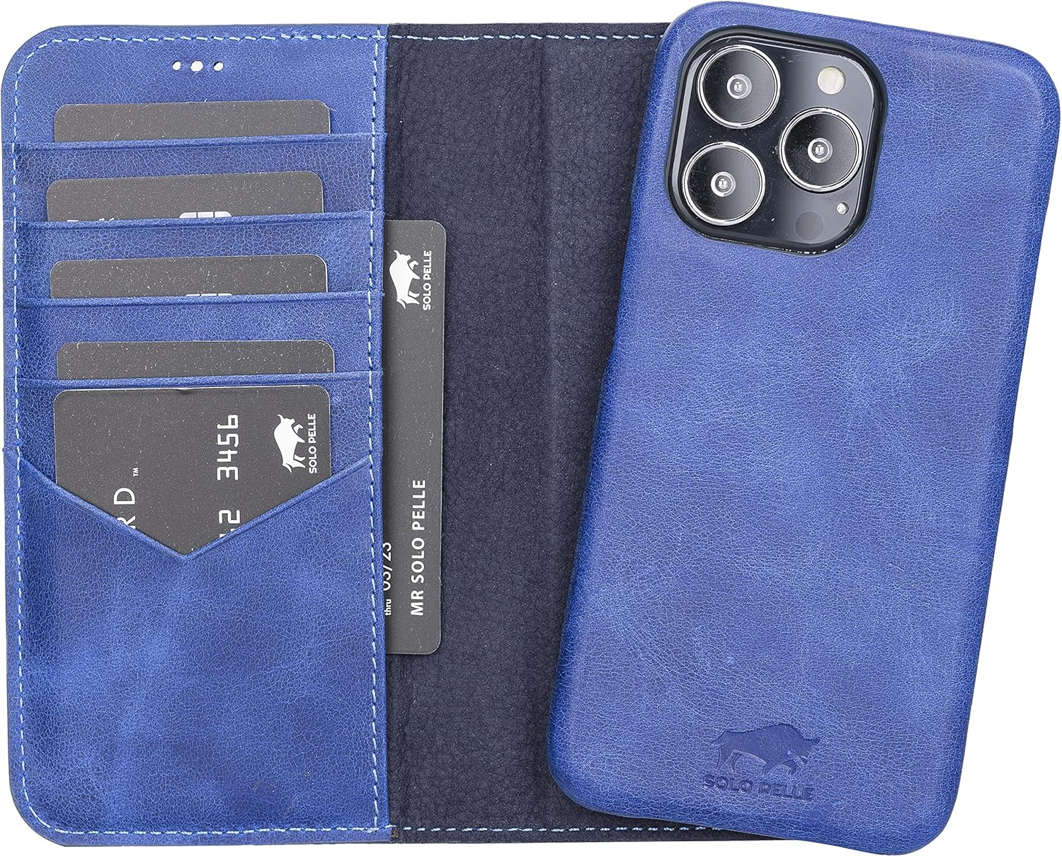 Solo Pelle Custodia Rimovibile per iPhone 13 Pro - immagine 1