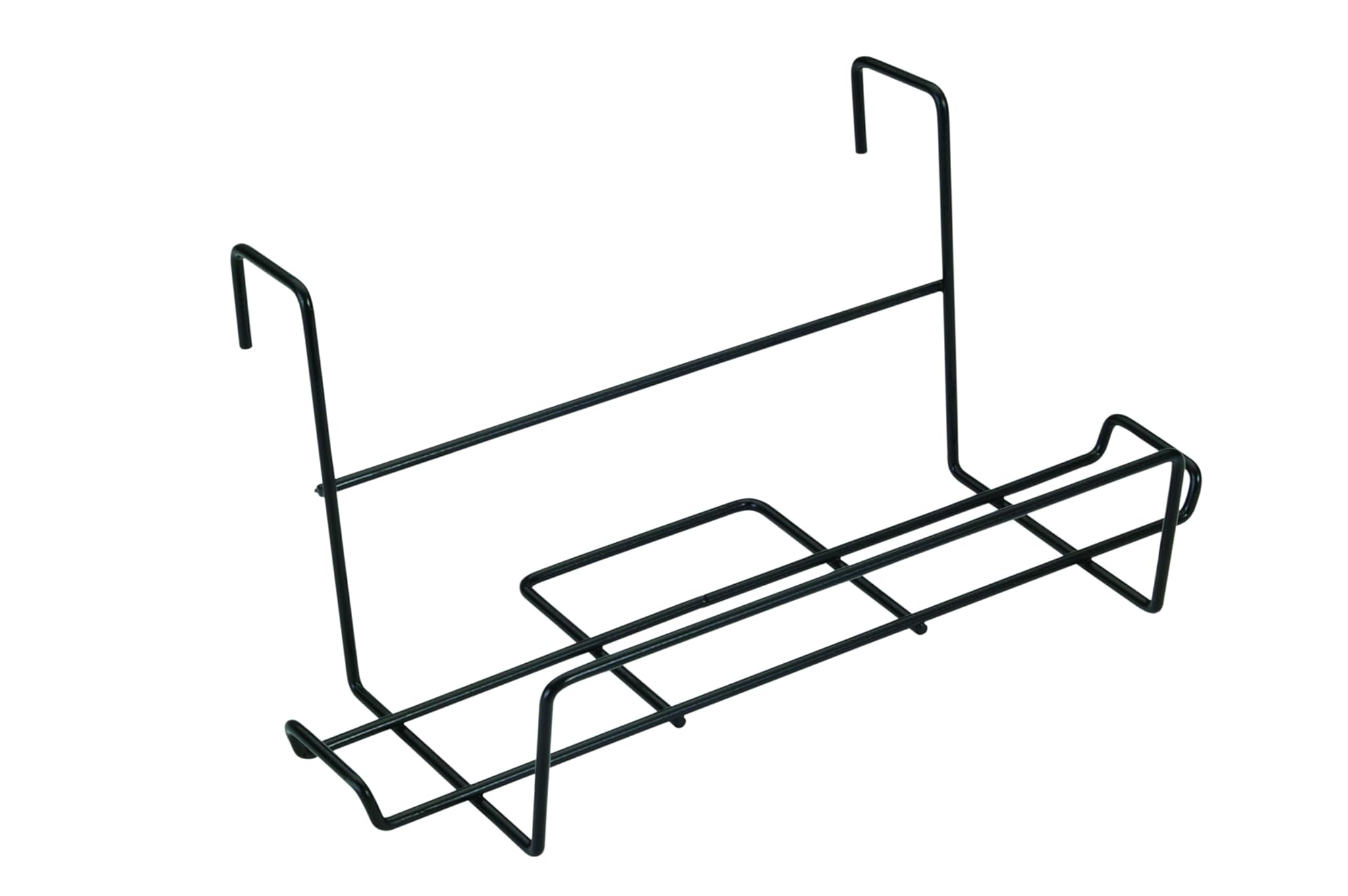 Sauvic Supporto per fioriera acciaio plastificato nero 50x18 cm