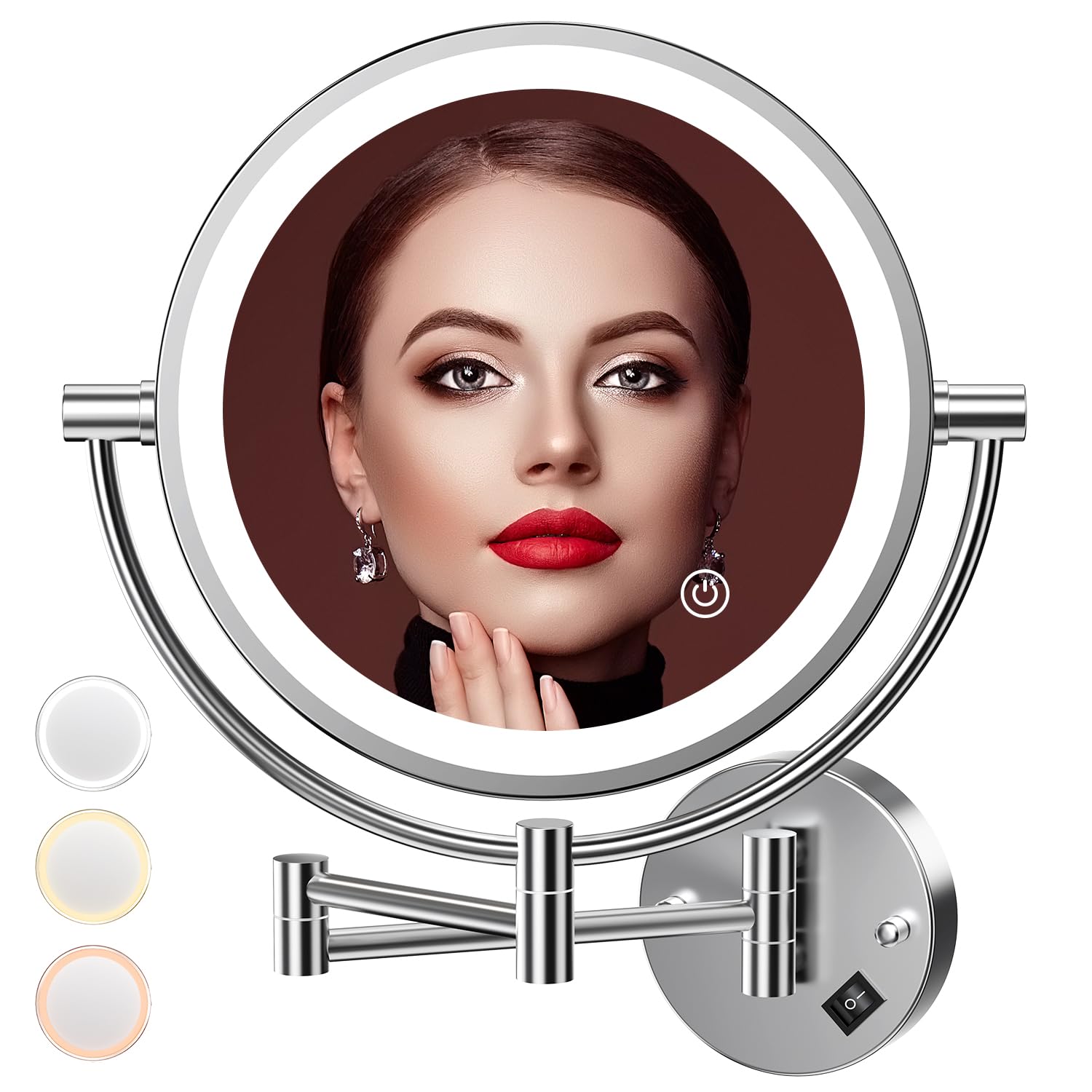 Auxmir Specchio da Parete Ingrandimento 1X/20X