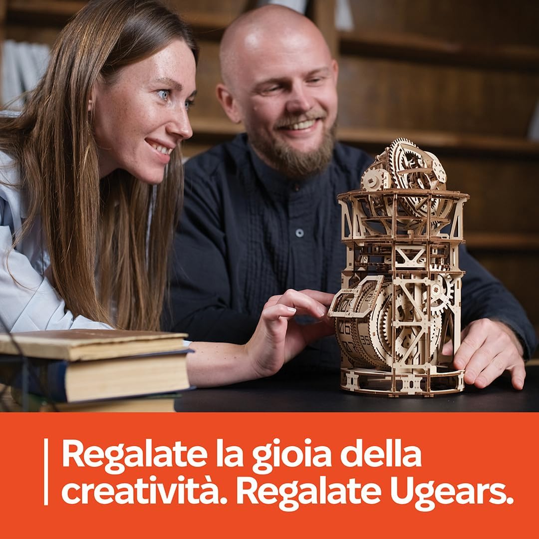Ugears Orologio da scrivania Sky Watcher - Kit Modello in Legno - immagine 7