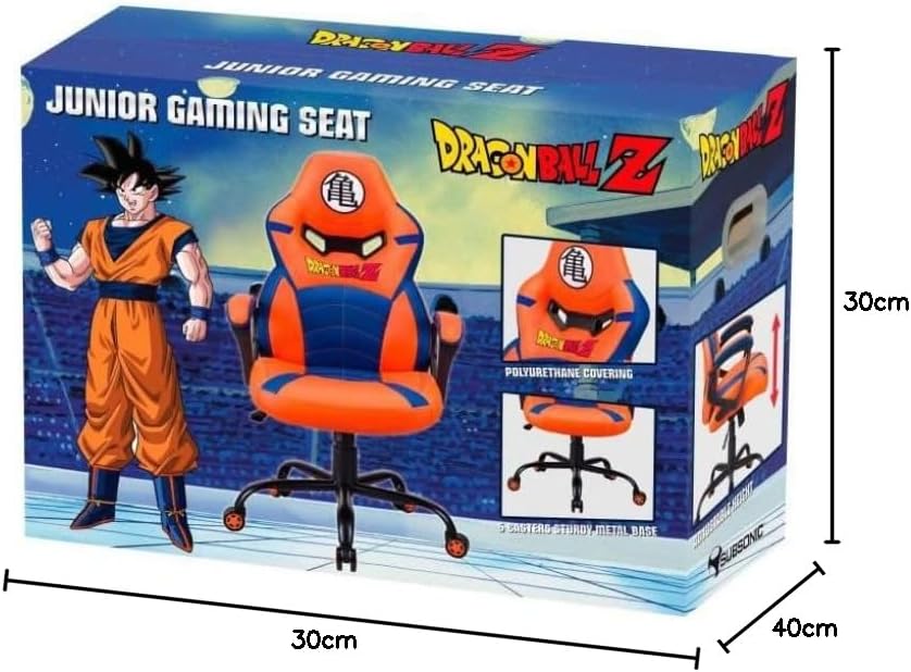 SUBSONIC Dragon Ball Z Sedile da Gioco, Poliuretano, DBZ Junior 2021, Arancia - immagine 3