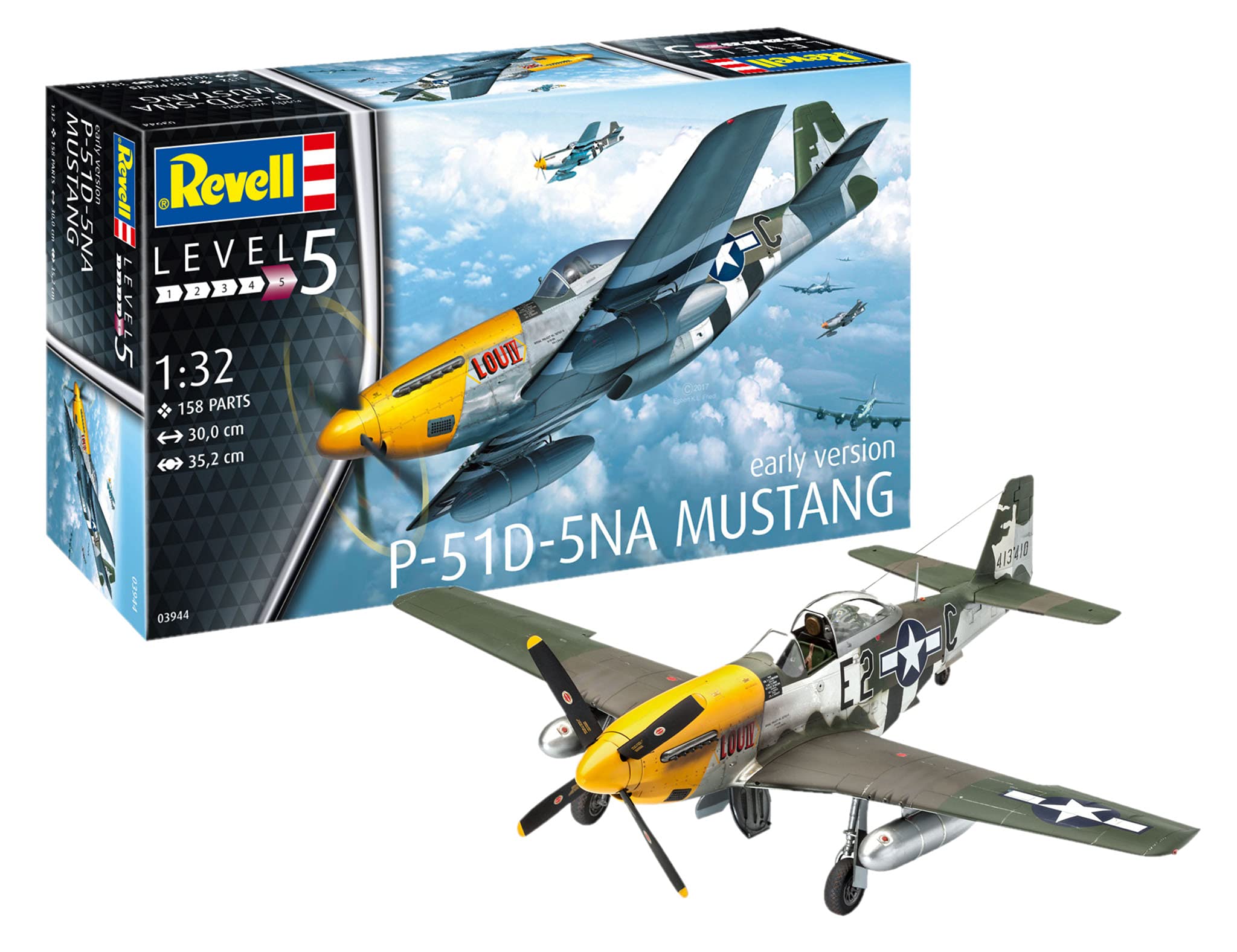 Revell P-51D-5NA (Early Version) Mustang - Kit Modello 1:32
