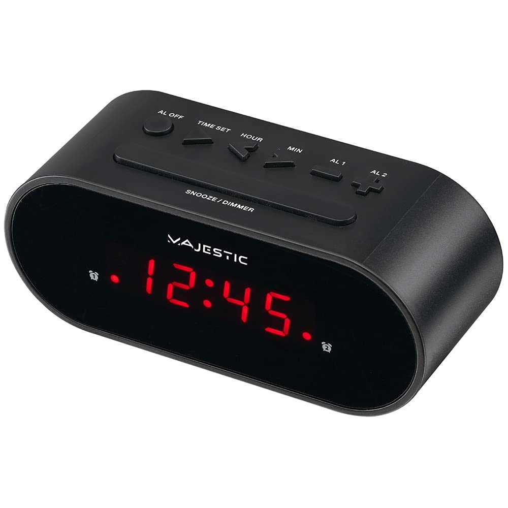 Majestic SVE 235 - Sveglia Digitale LED, Nero